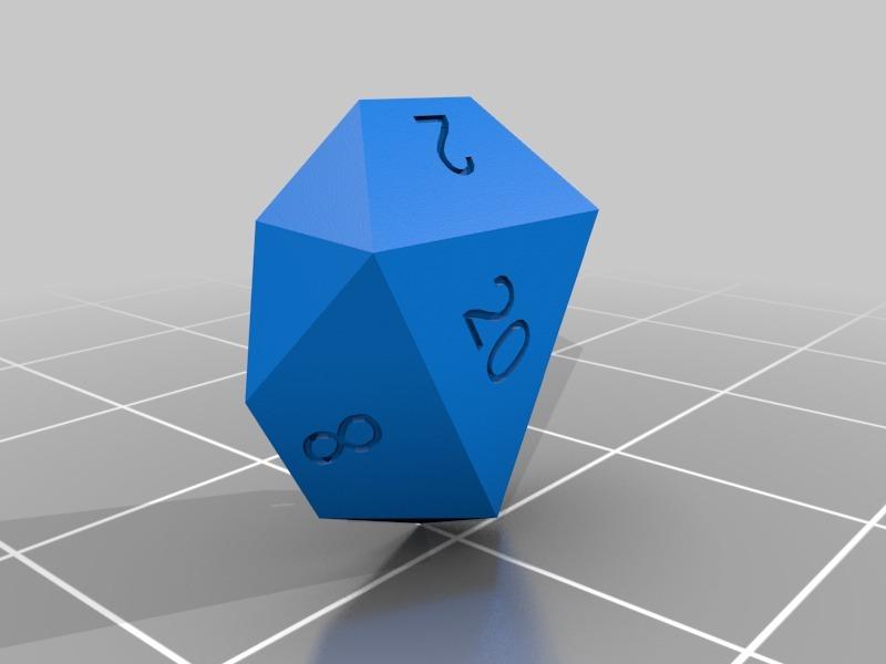 Screw Top D20 Dice Box 3d model