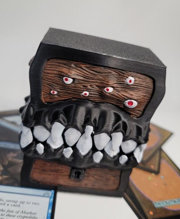 Wooden Mimic Card Box  3d model