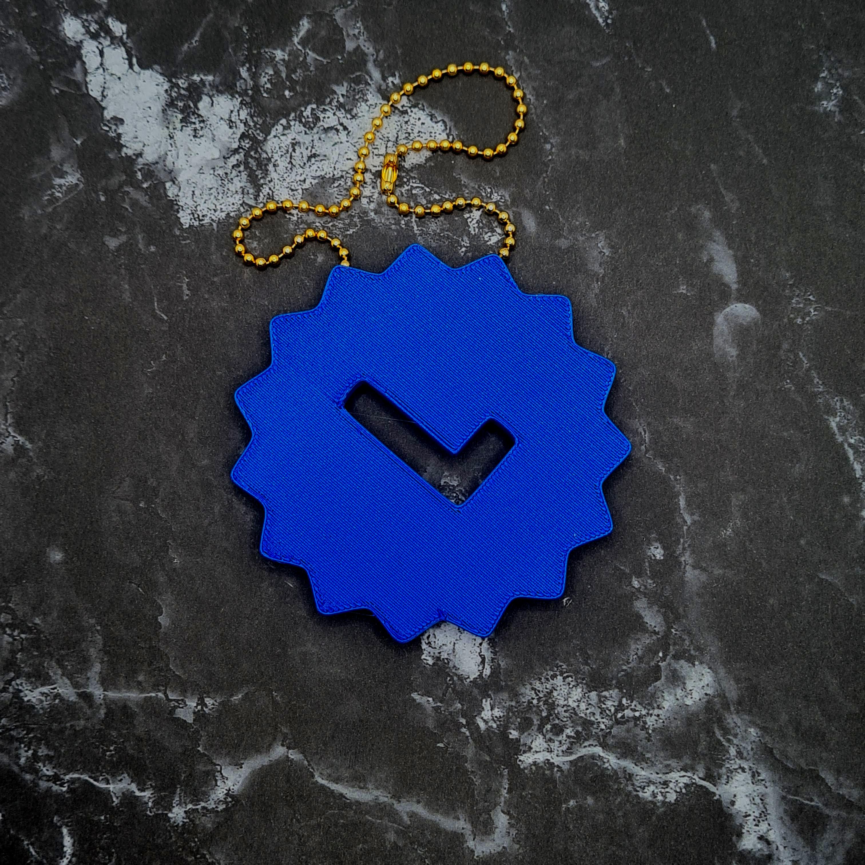 Verified Badge Charm 3d model