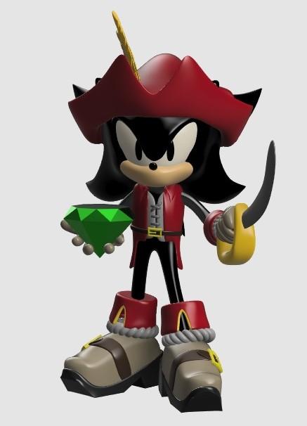 Captain Shadow Pirate 3d model