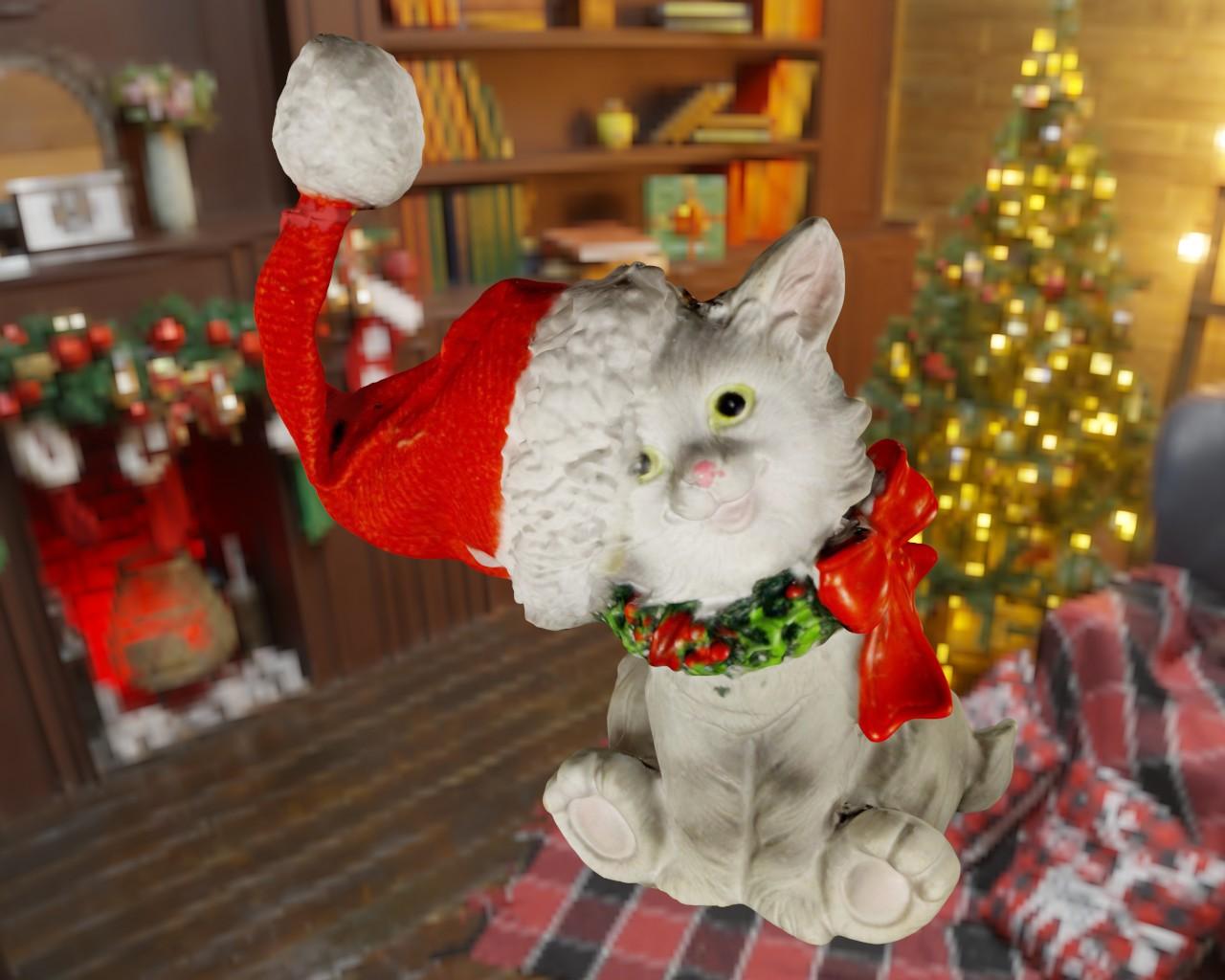 Christmas Cat 3d model