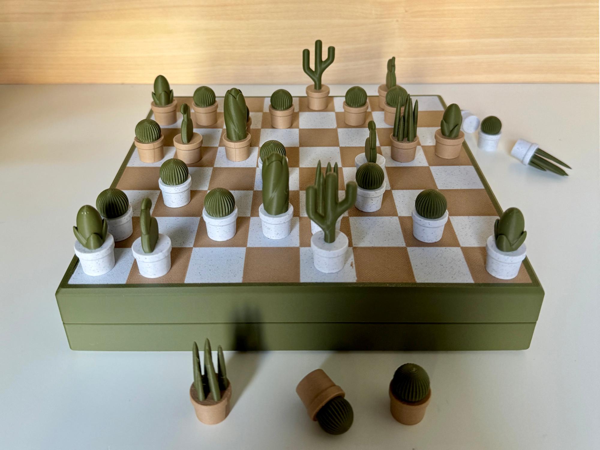 Chessactus: Chess Set by elleSTVDIO 3d model