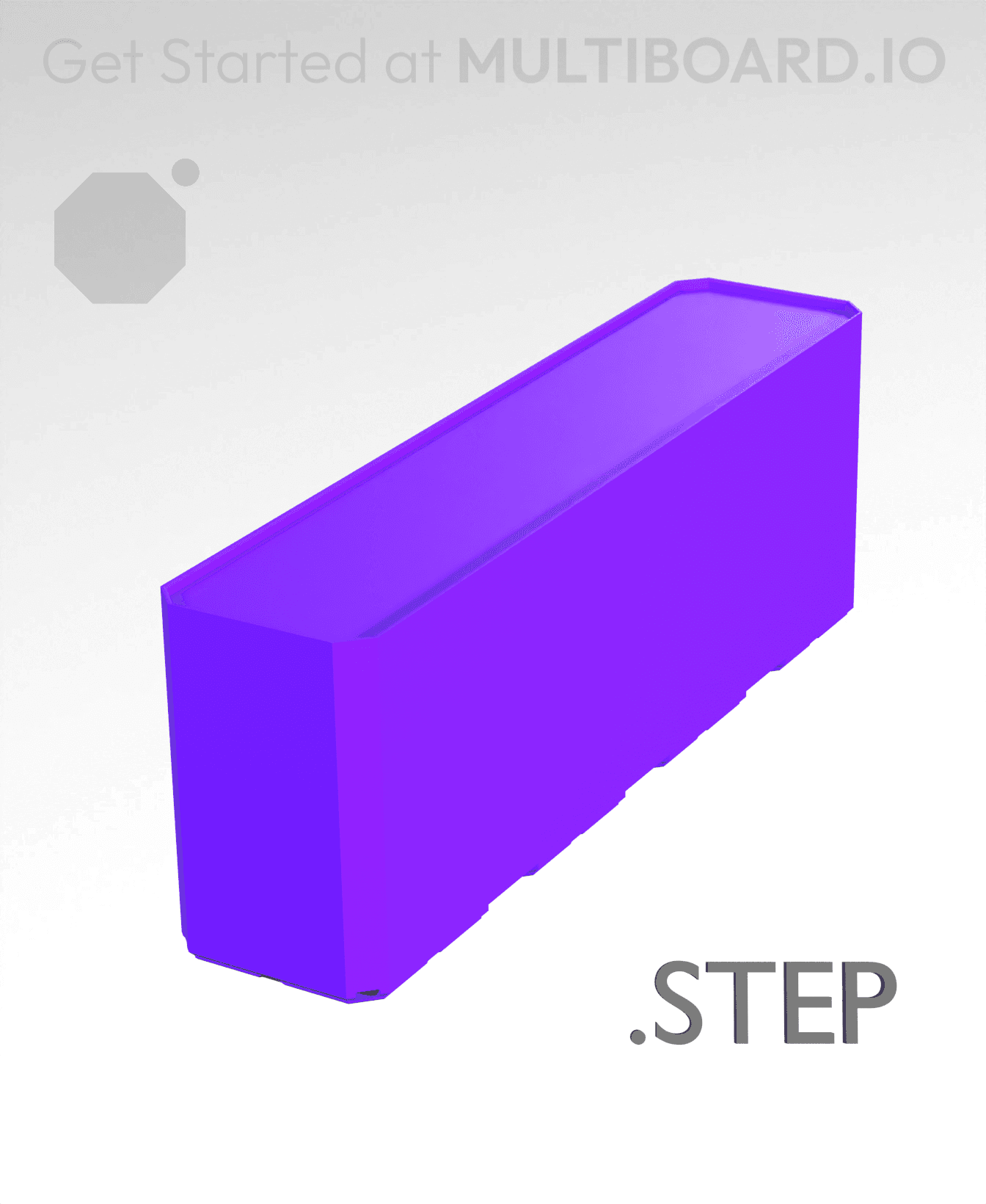 1x4x1·5 - Multibin Insert - STEP Remixing File 3d model