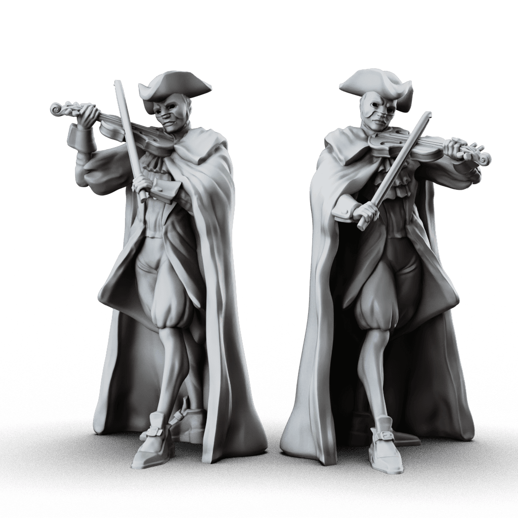 Violinist 3d model