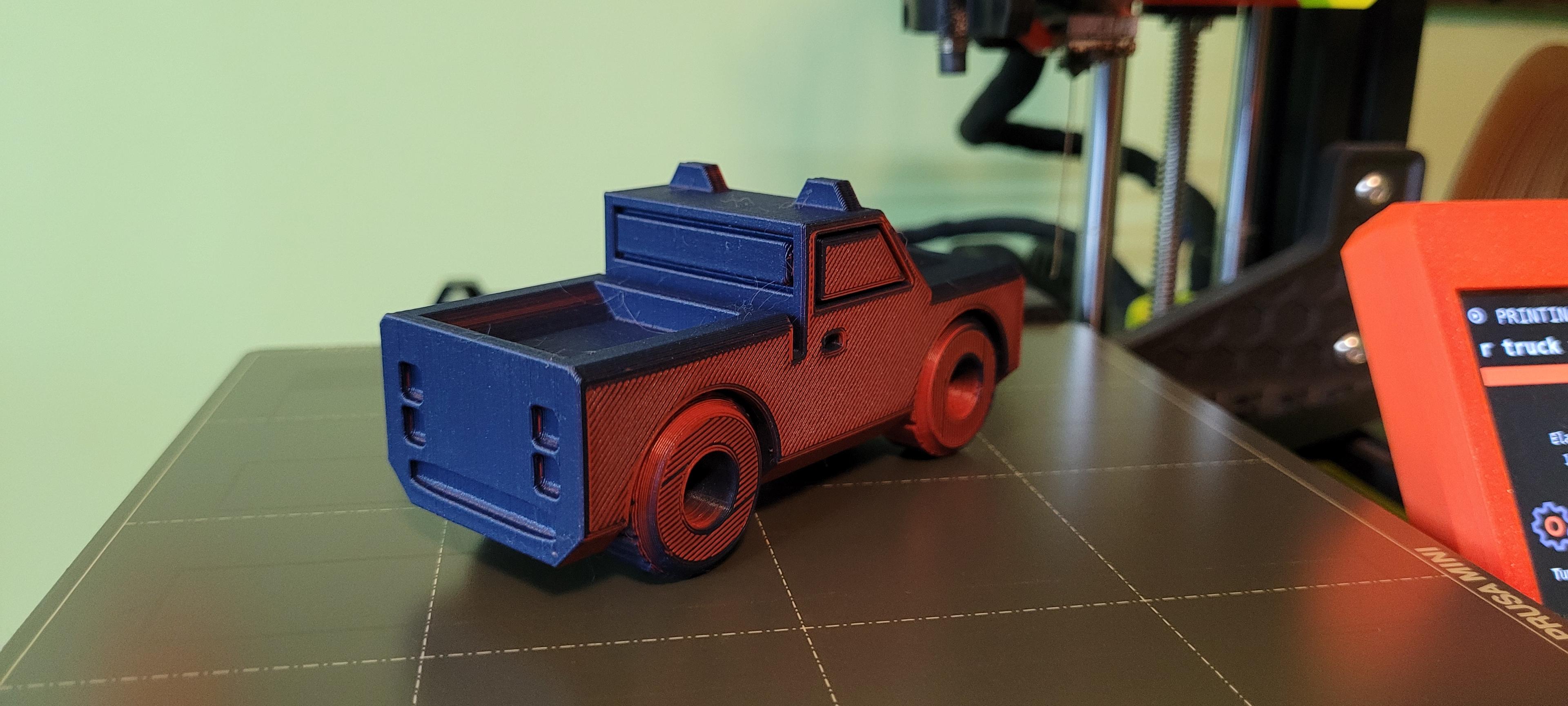 toy truck print in place 3d model