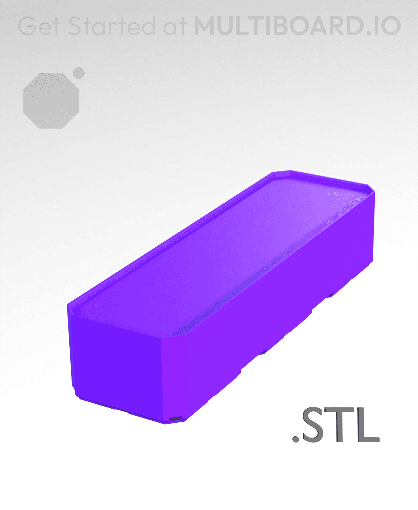 1x3x0·75 - Multibin Insert - STL Remixing File 3d model