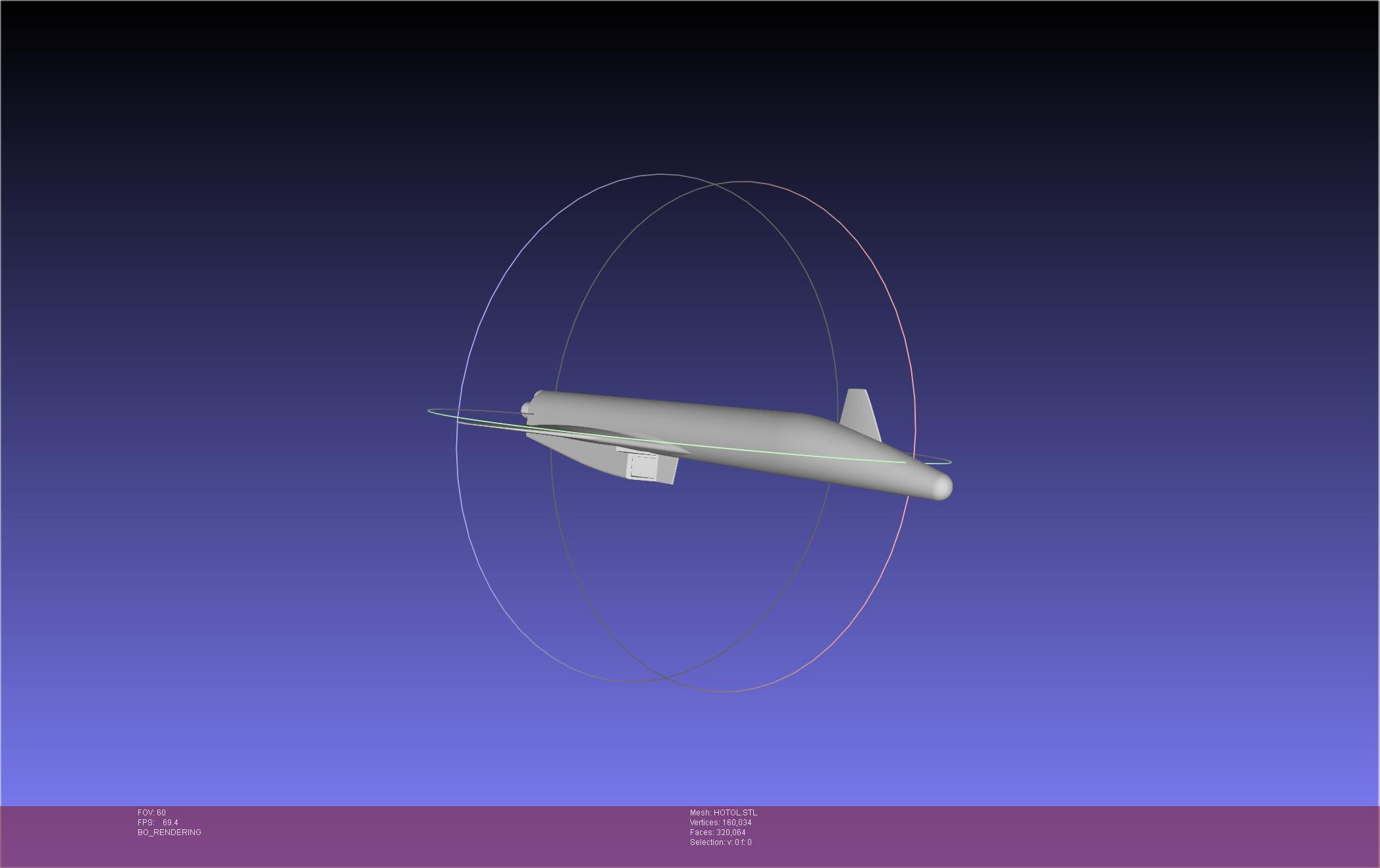 HOTOL Spaceplane Historical Concept 3d model