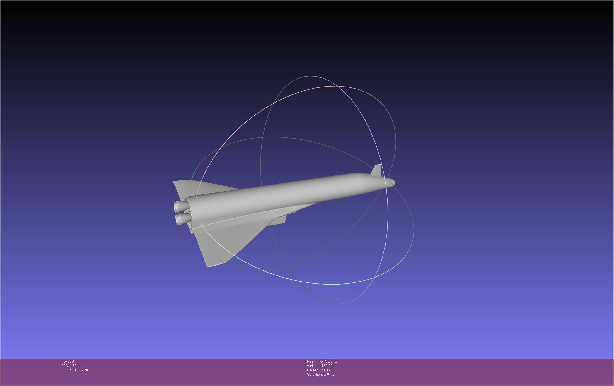 HOTOL Spaceplane Historical Concept 3d model