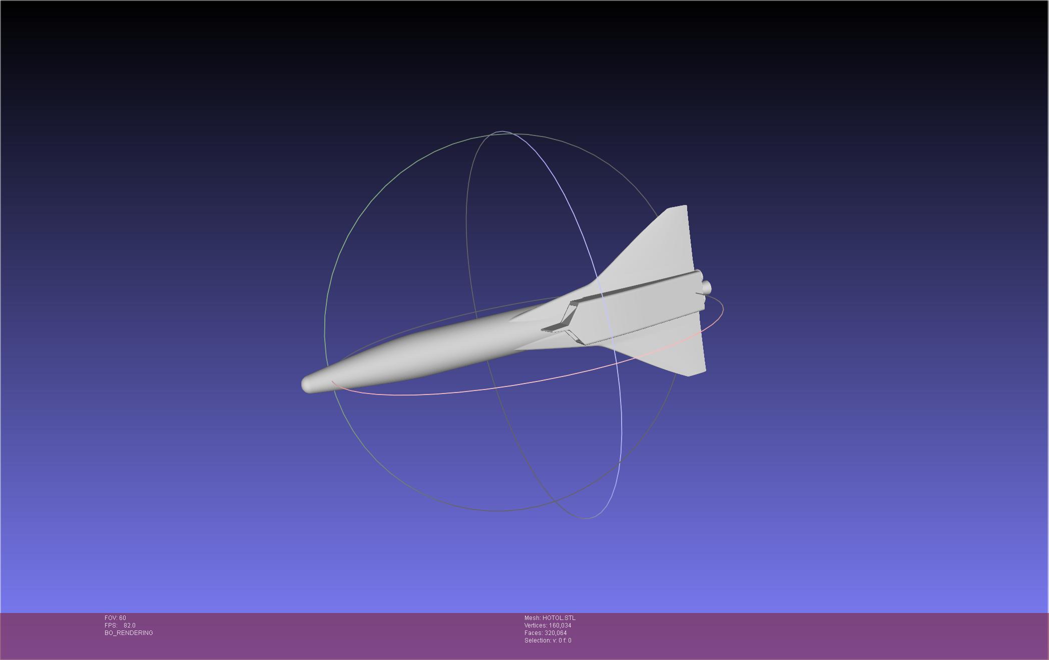 HOTOL Spaceplane Historical Concept 3d model