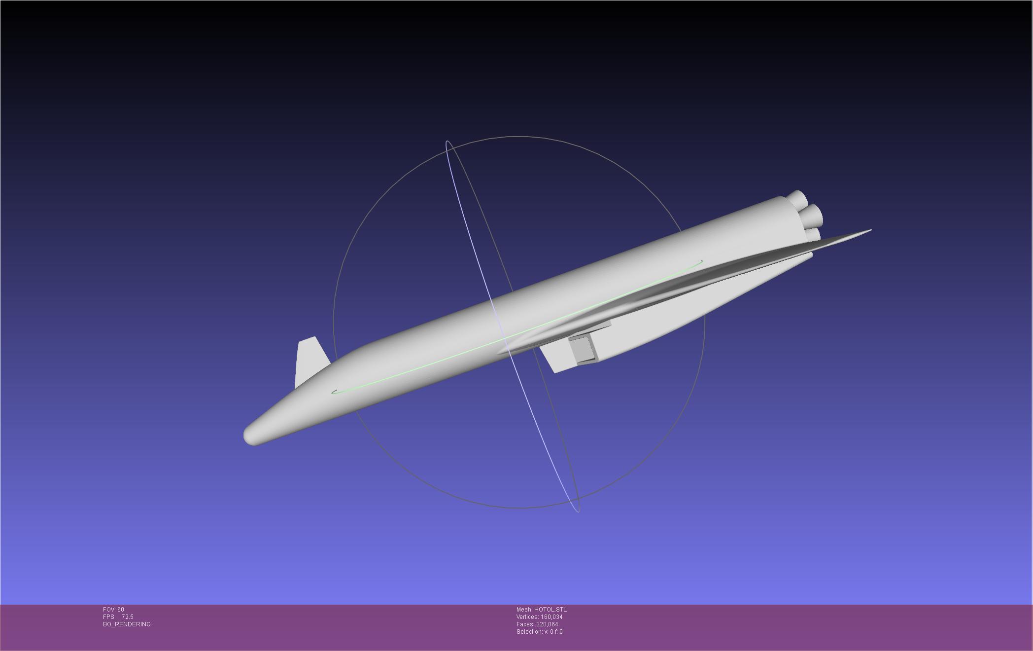 HOTOL Spaceplane Historical Concept 3d model