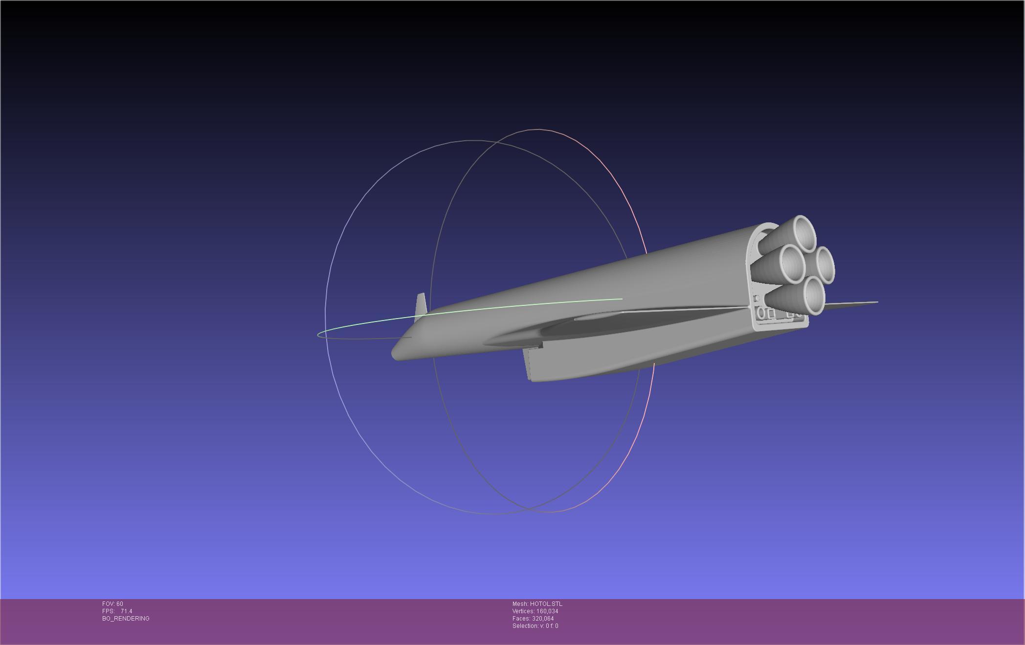 HOTOL Spaceplane Historical Concept 3d model