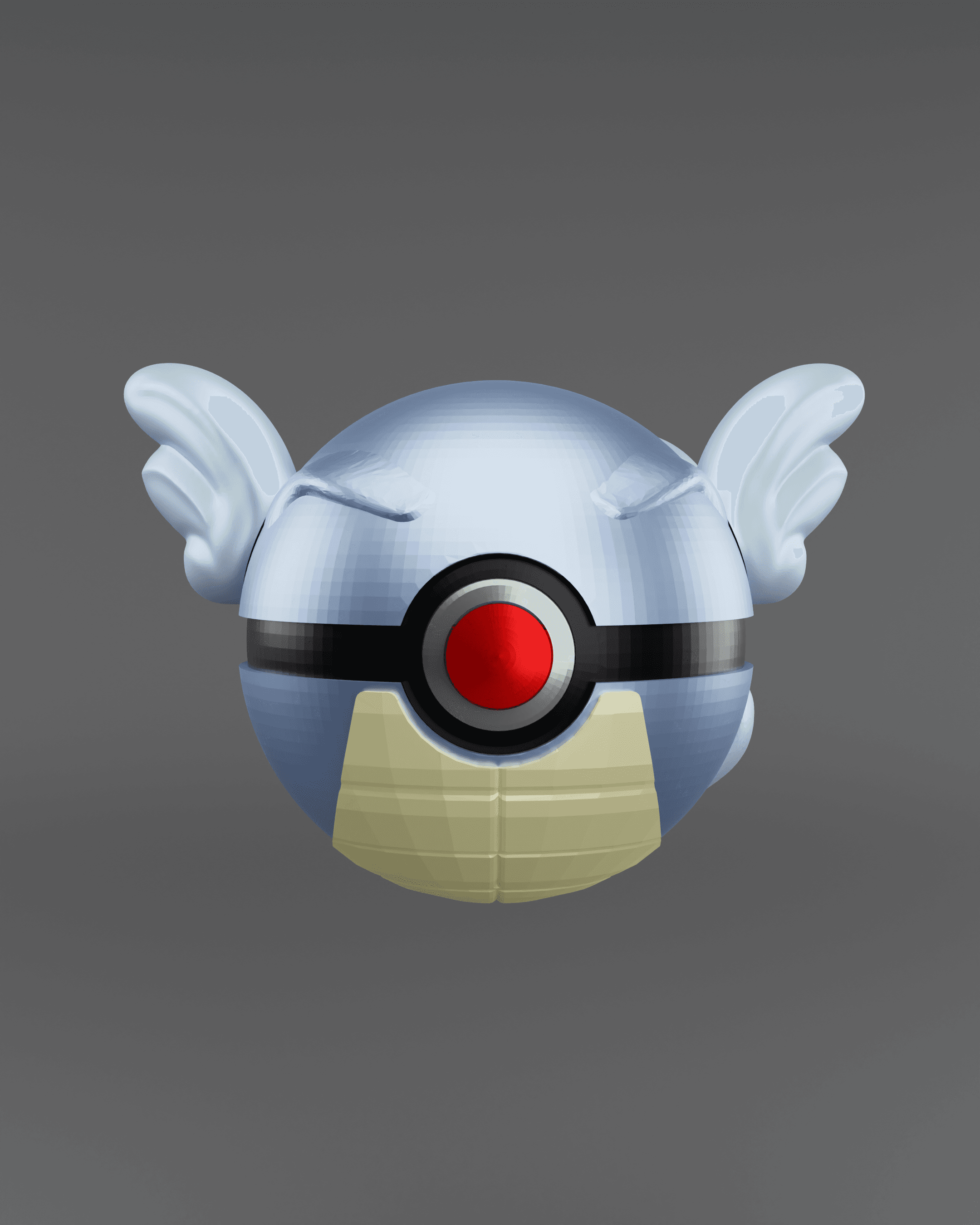 WartortBall Wartortle Themed Pokeball - Fan Art 3d model