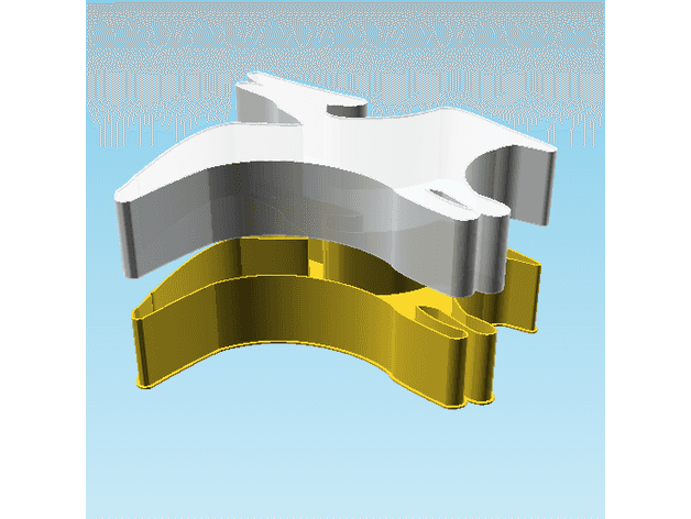 Dinosaur Icon 00C8, nestable box (v2) 3d model