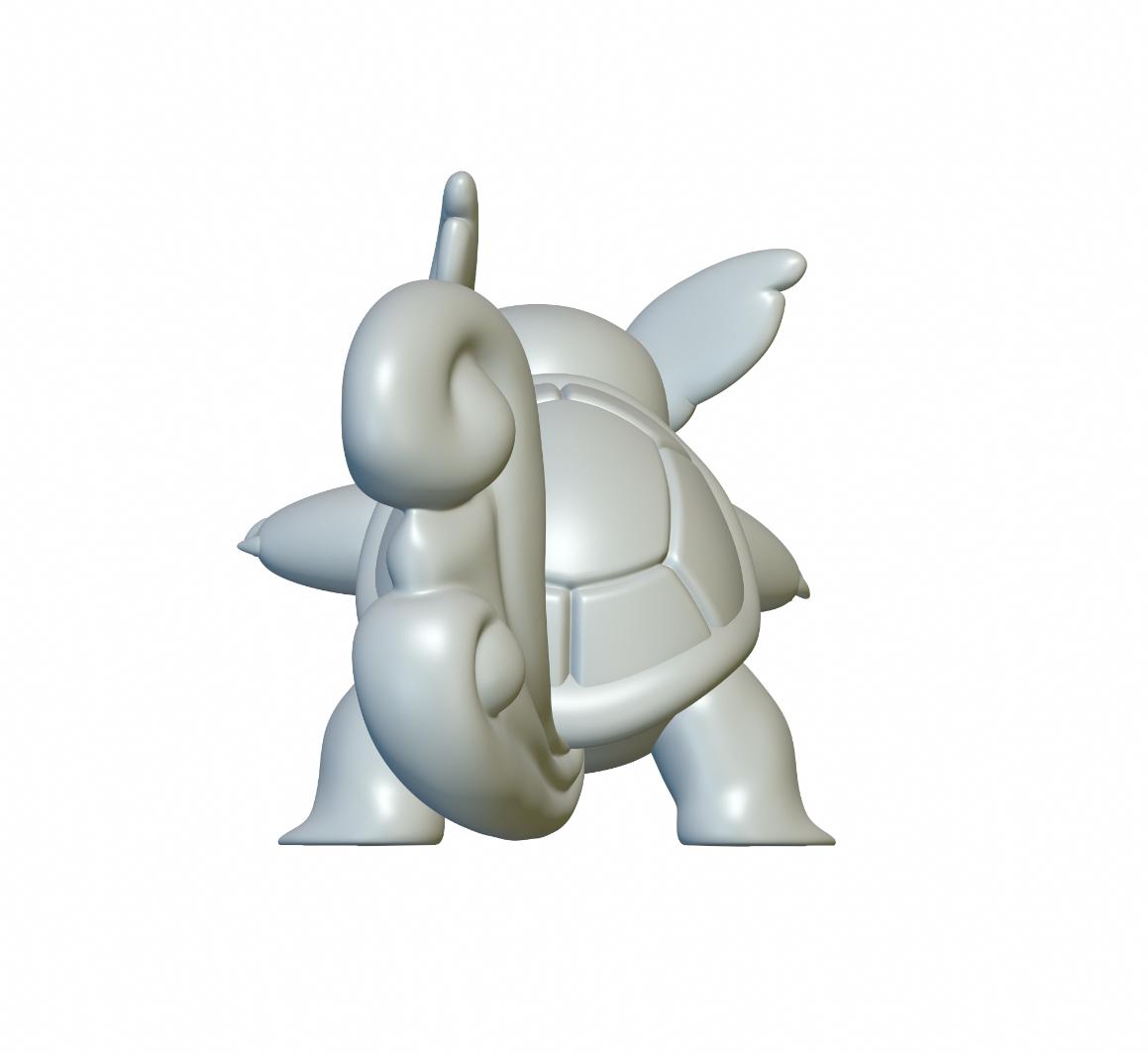 Pokemon Wartortle #8 - Optimized for 3D Printing 3d model