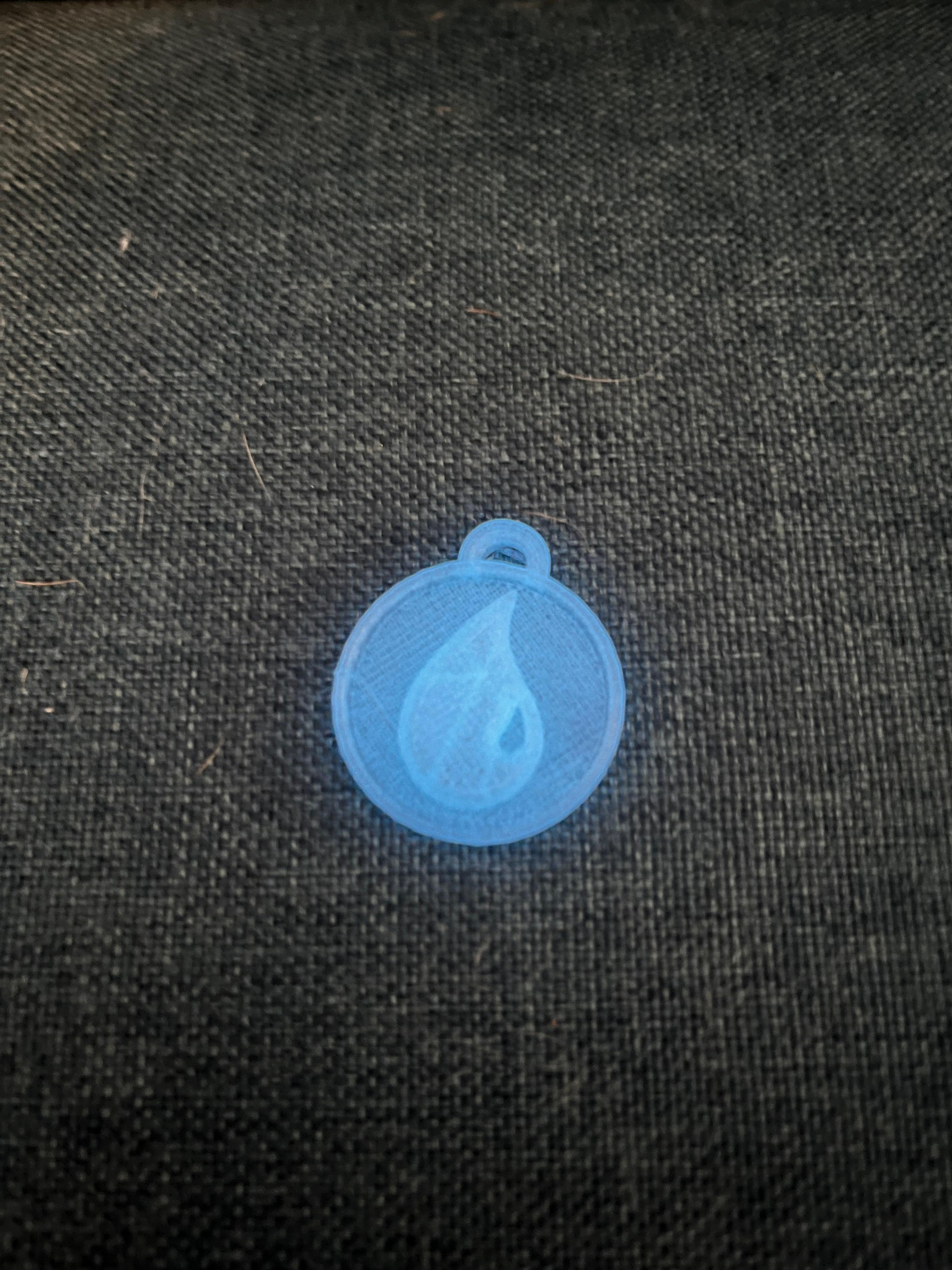 MTG Island mana symbol keychain/pendant 3d model