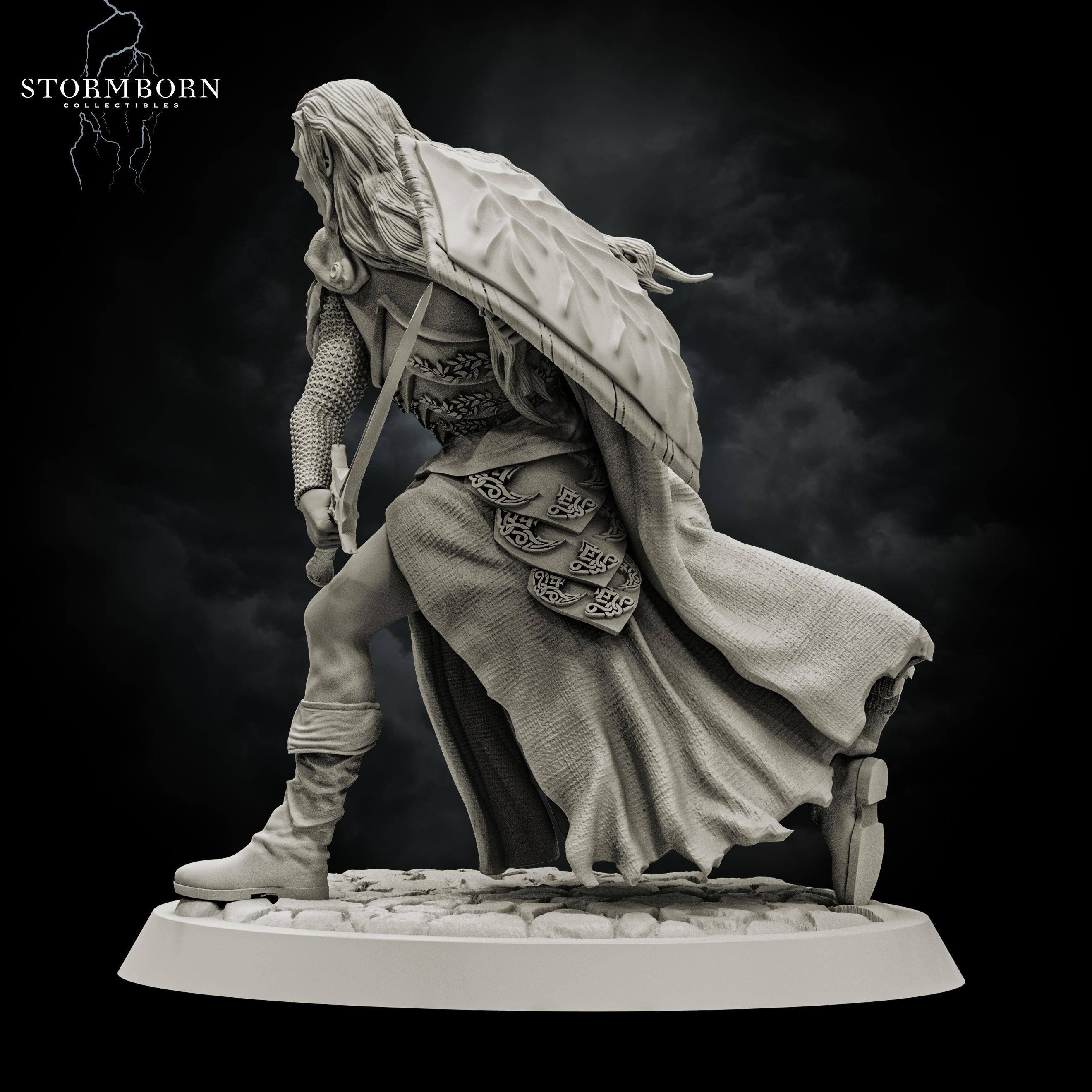 (32mm) Elven Warrior 3d model