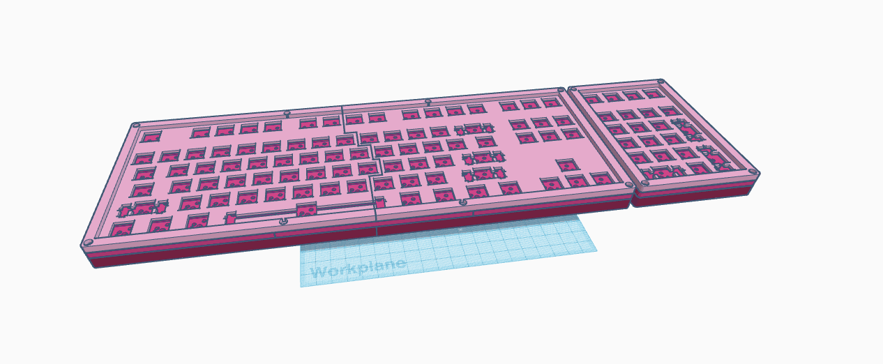 Prototype: 3D Printed HOT SWAP Mechanical keyboard. 3d model