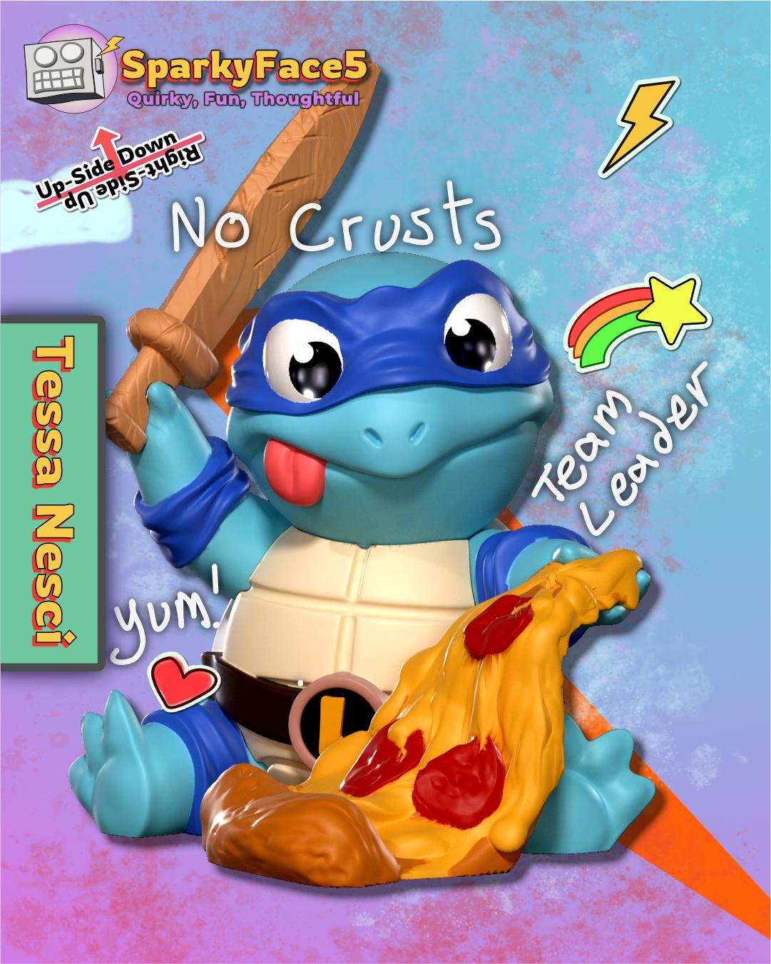 Ninja Squirtle - Leo 3d model