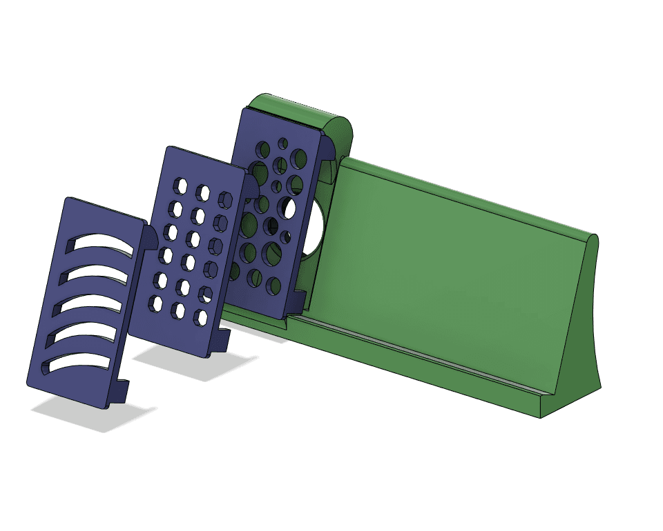 Sideways Phone Amplifier Stand 3d model