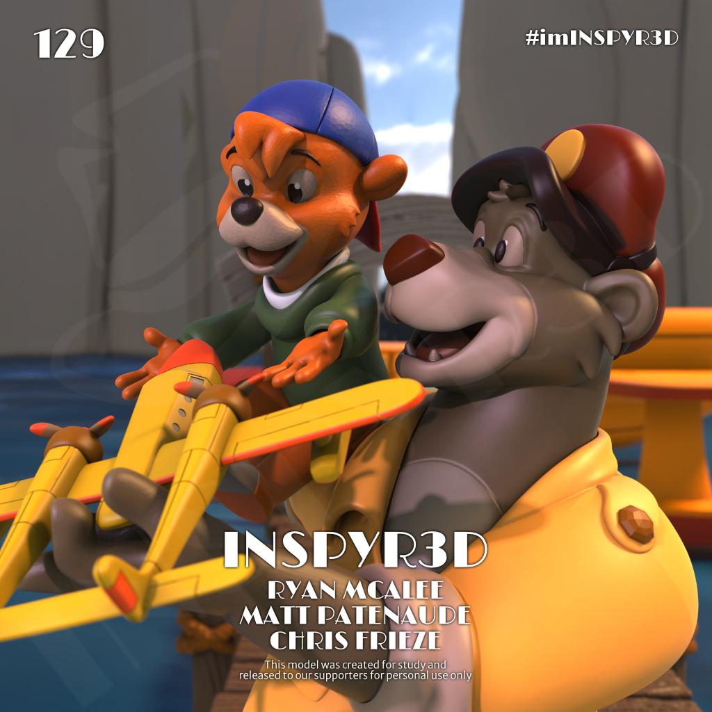 Kit And Baloo 3d model