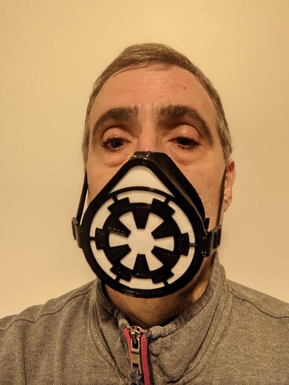 Parametric Respirator Mask - Darth Covid 3d model