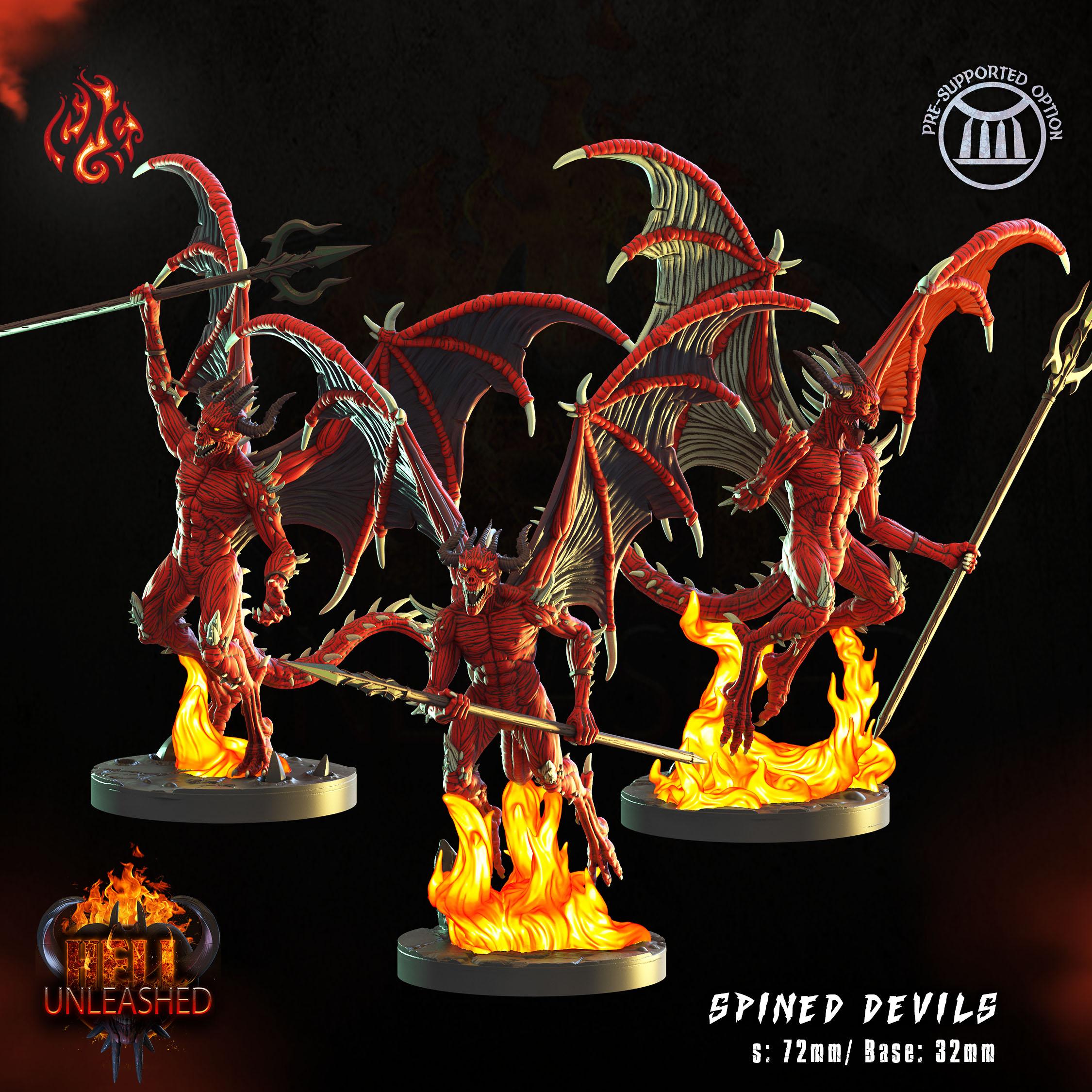 Spined Devils 3d model