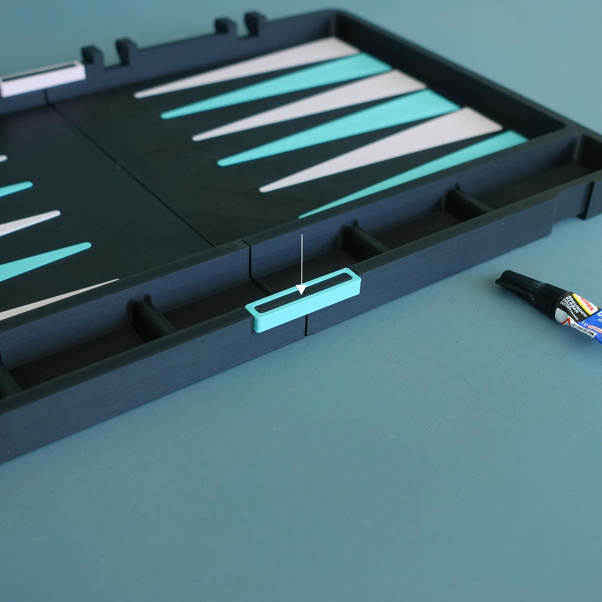 Backgammon set 3d model