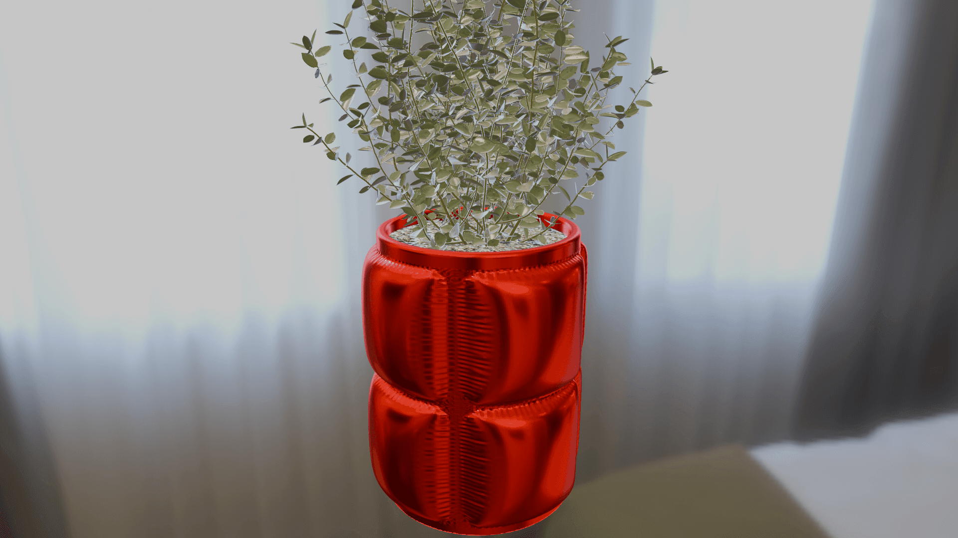 Pillow Vase / Planter Mod 1 3d model