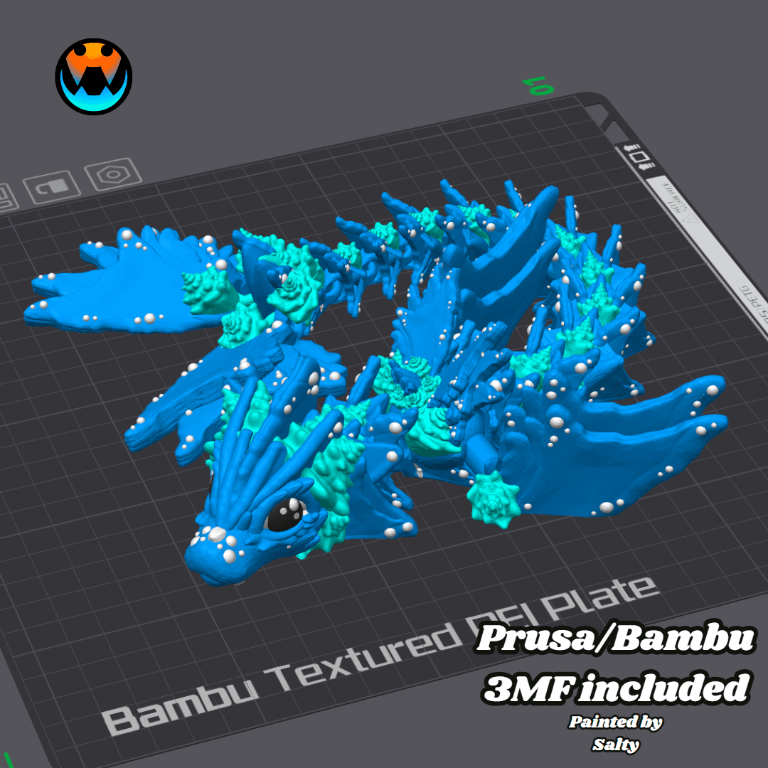 Baby Ocean Dragon 3d model