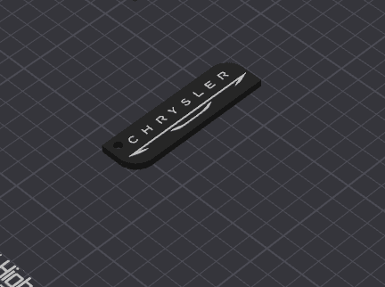 Keychain: Chrysler I 3d model