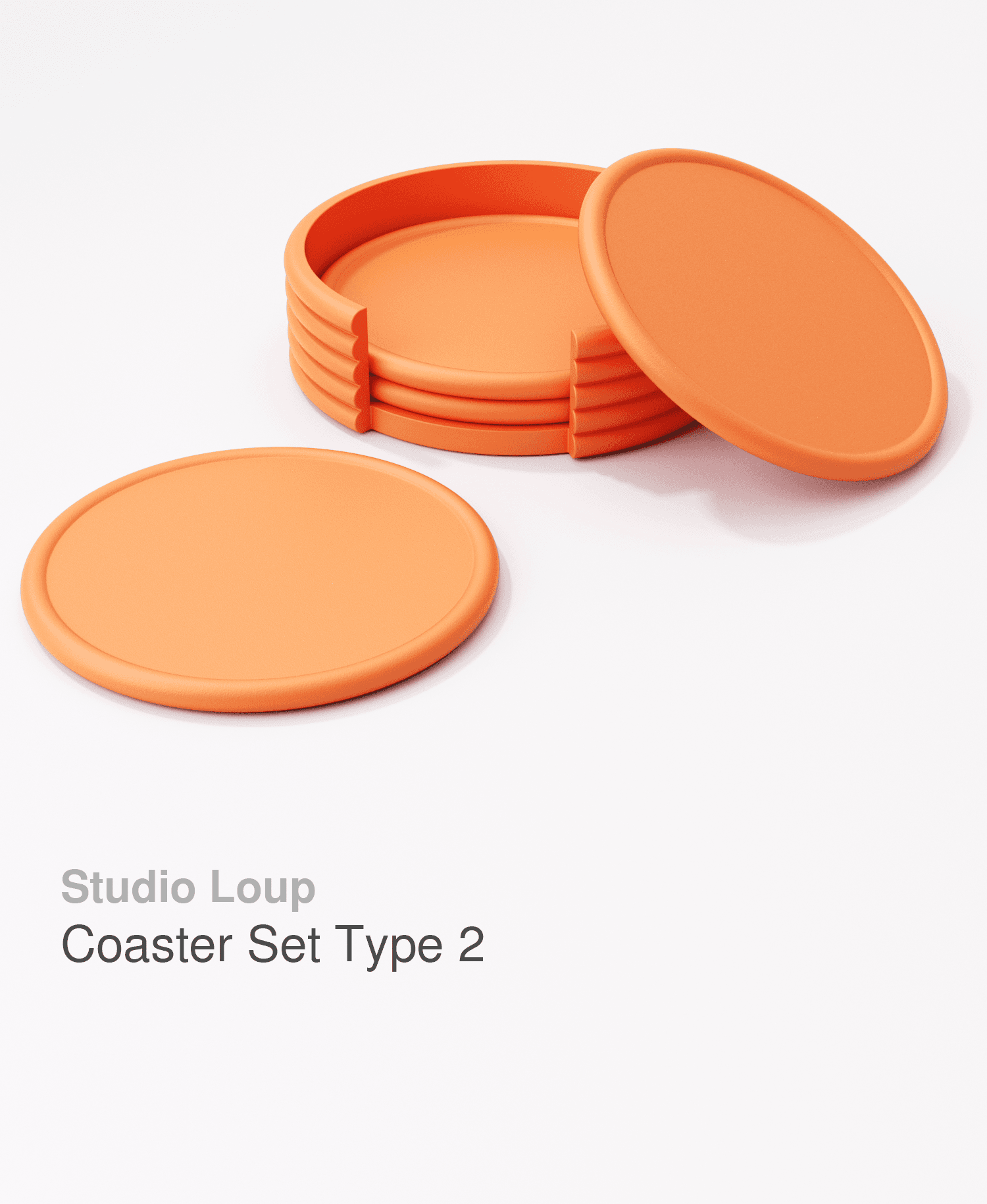 Coaster Set Type 2 3d model