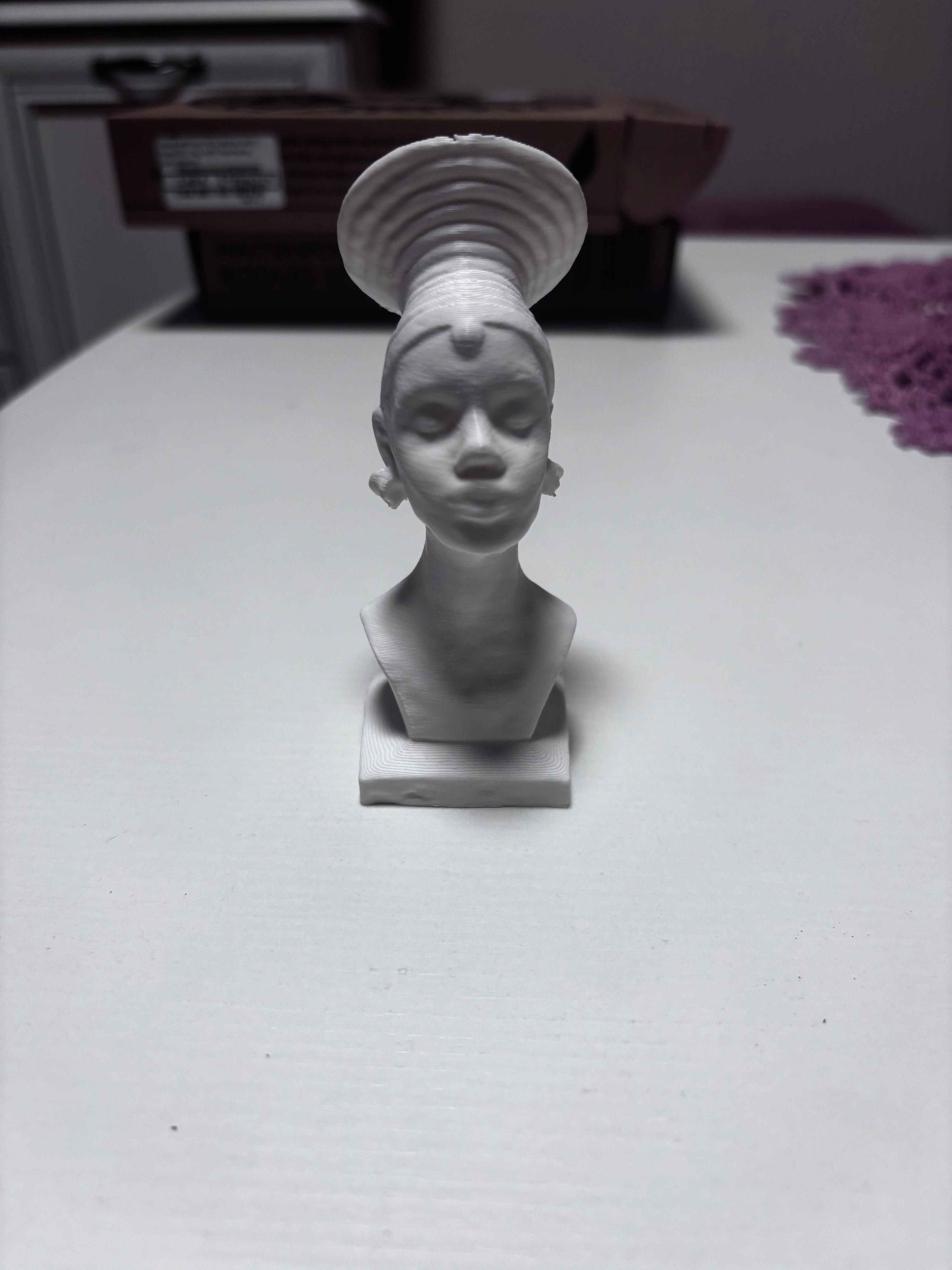 African woman bust 3d model