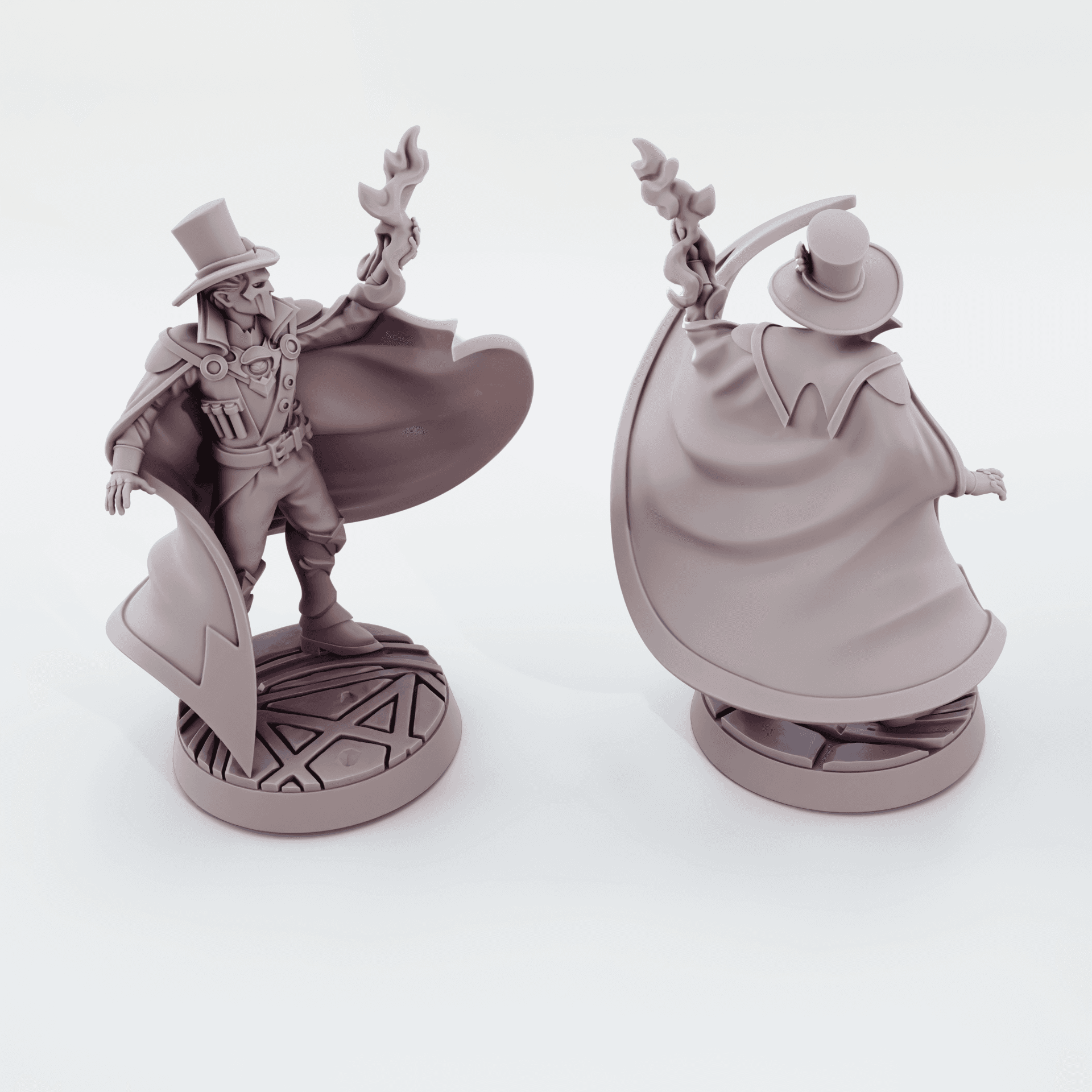 Infernal Flamebearer | Warlock, Sorcerer or Mage TTRPG Mini  3d model