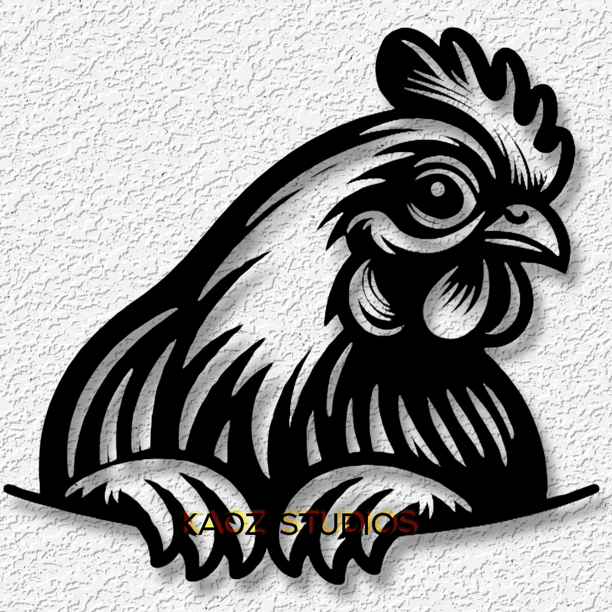 chicken wall art hen wall decor rooster decoration 3d model