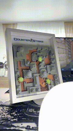 3D Printed Gaming Map - Inspired by "Dust 2 from Counter Strike" 3d model