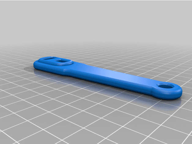 Oxygen Tank Wrench Keys 3d model