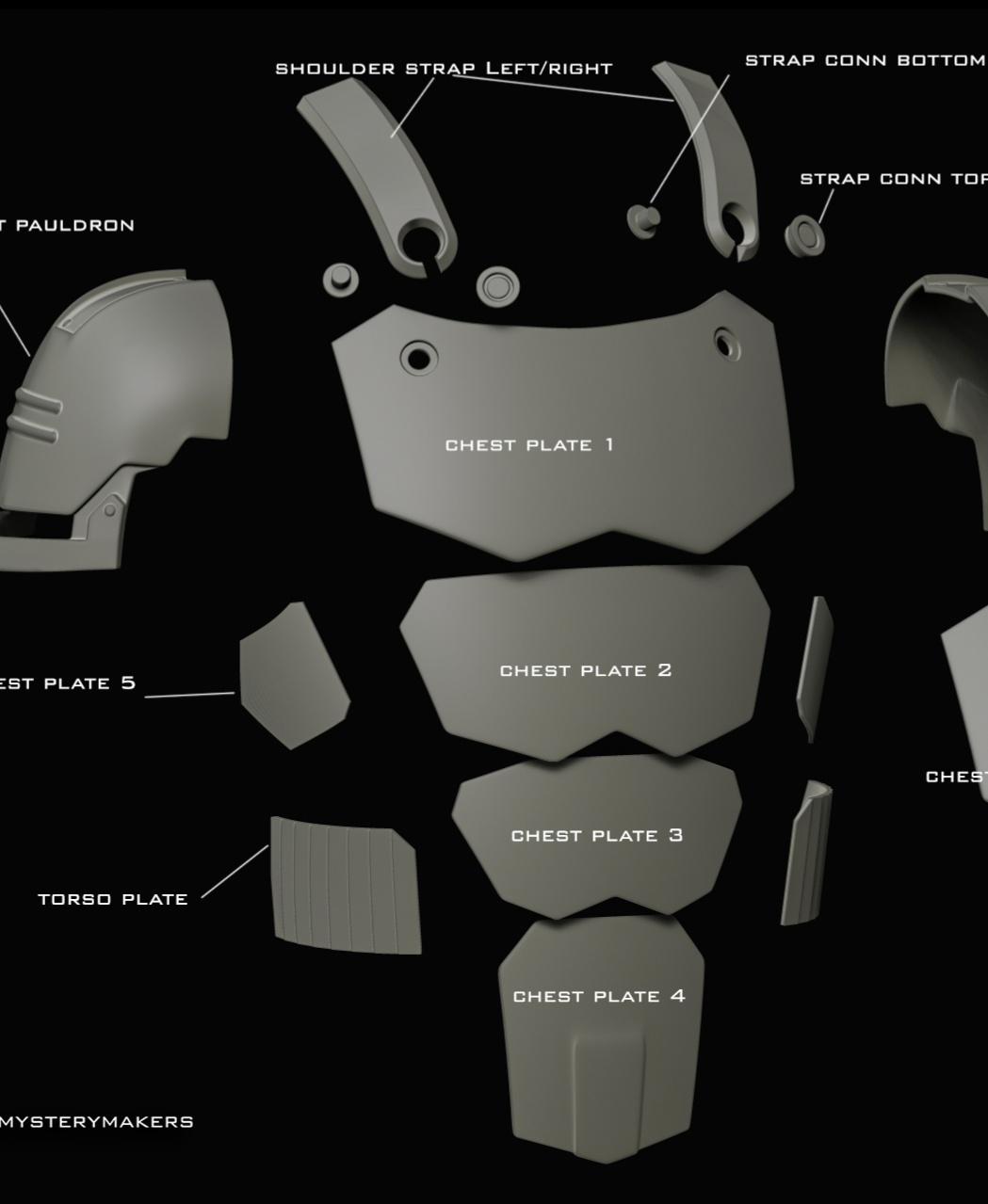 Beebox bounty hunter armor 3d model