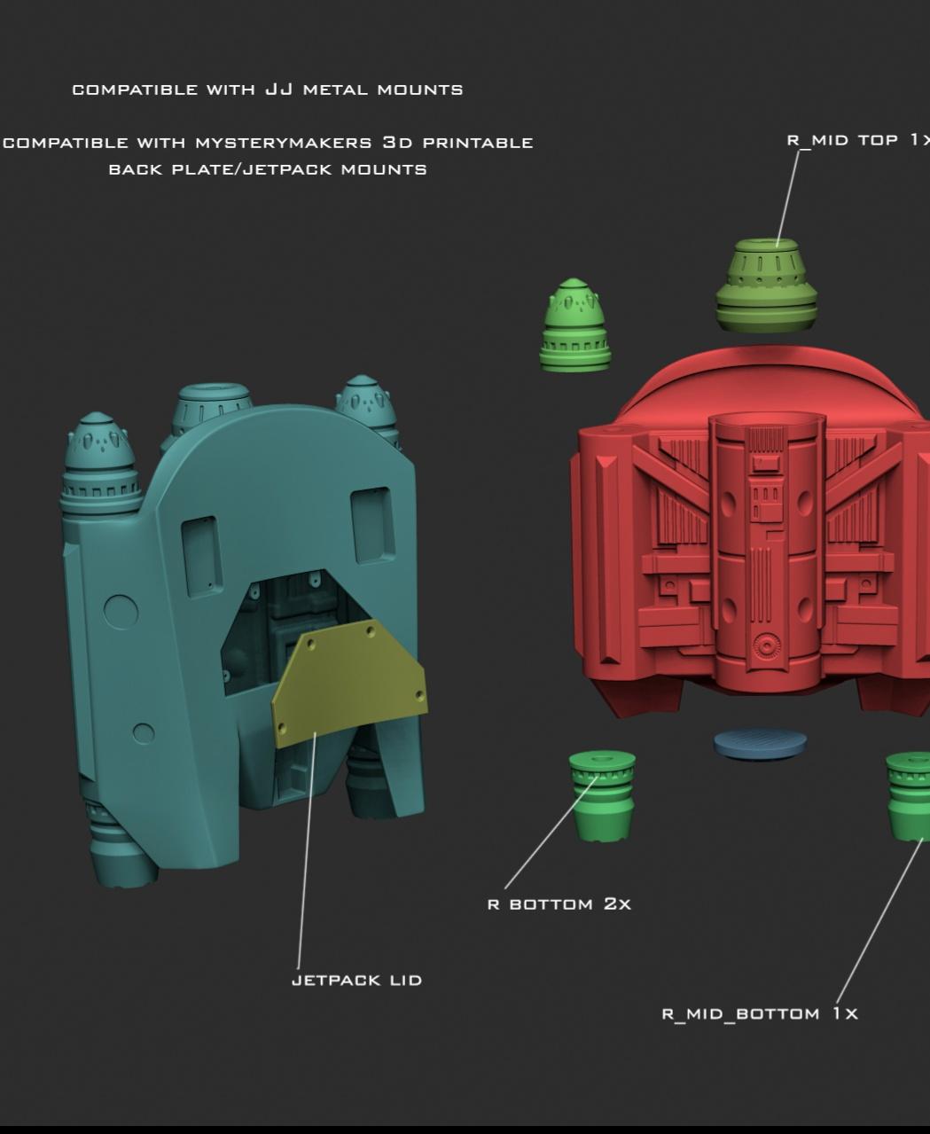 Beebox bounty hunter armor 3d model