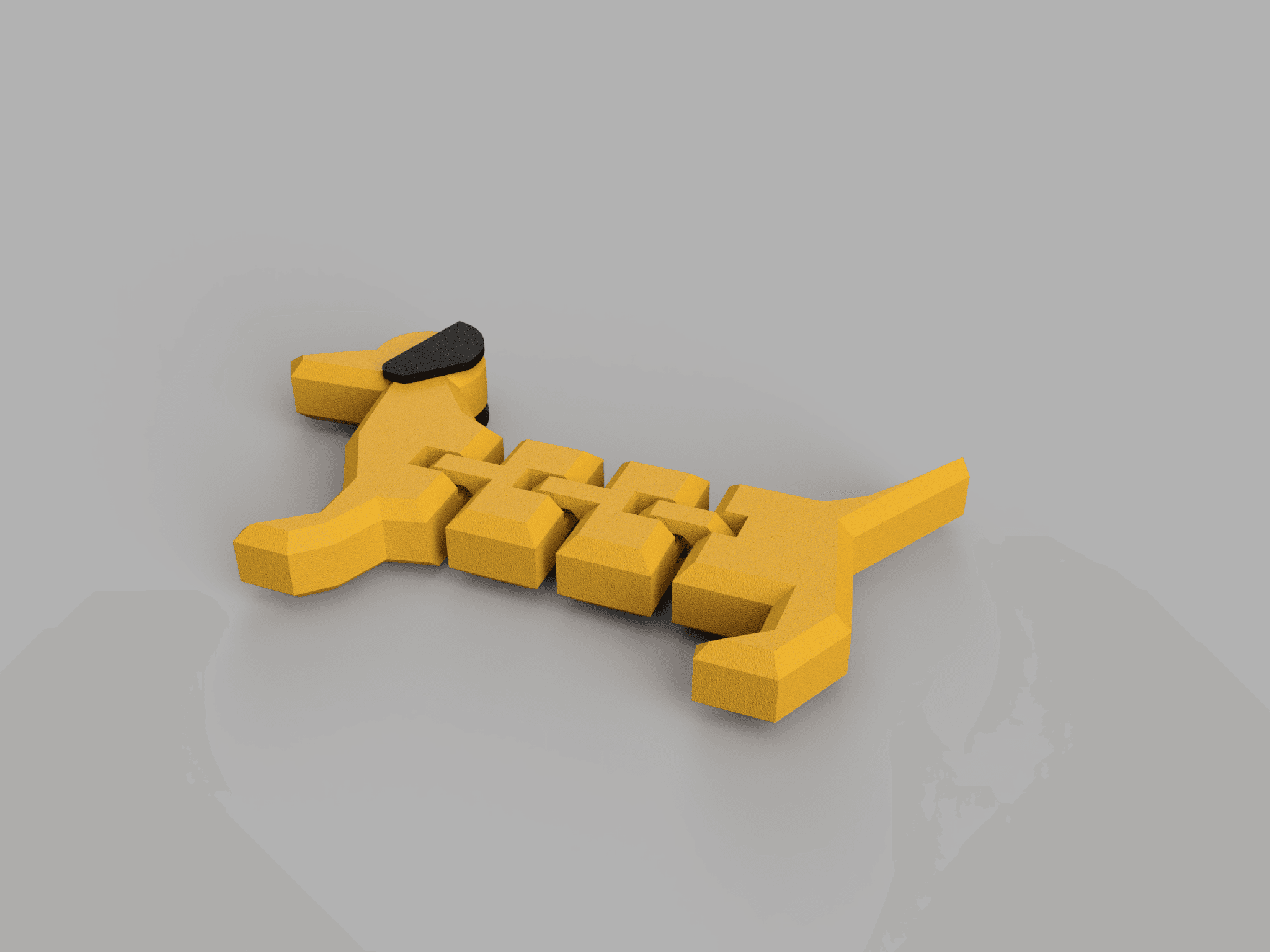 Articulated Sausage Dog - Different lengths available 3d model