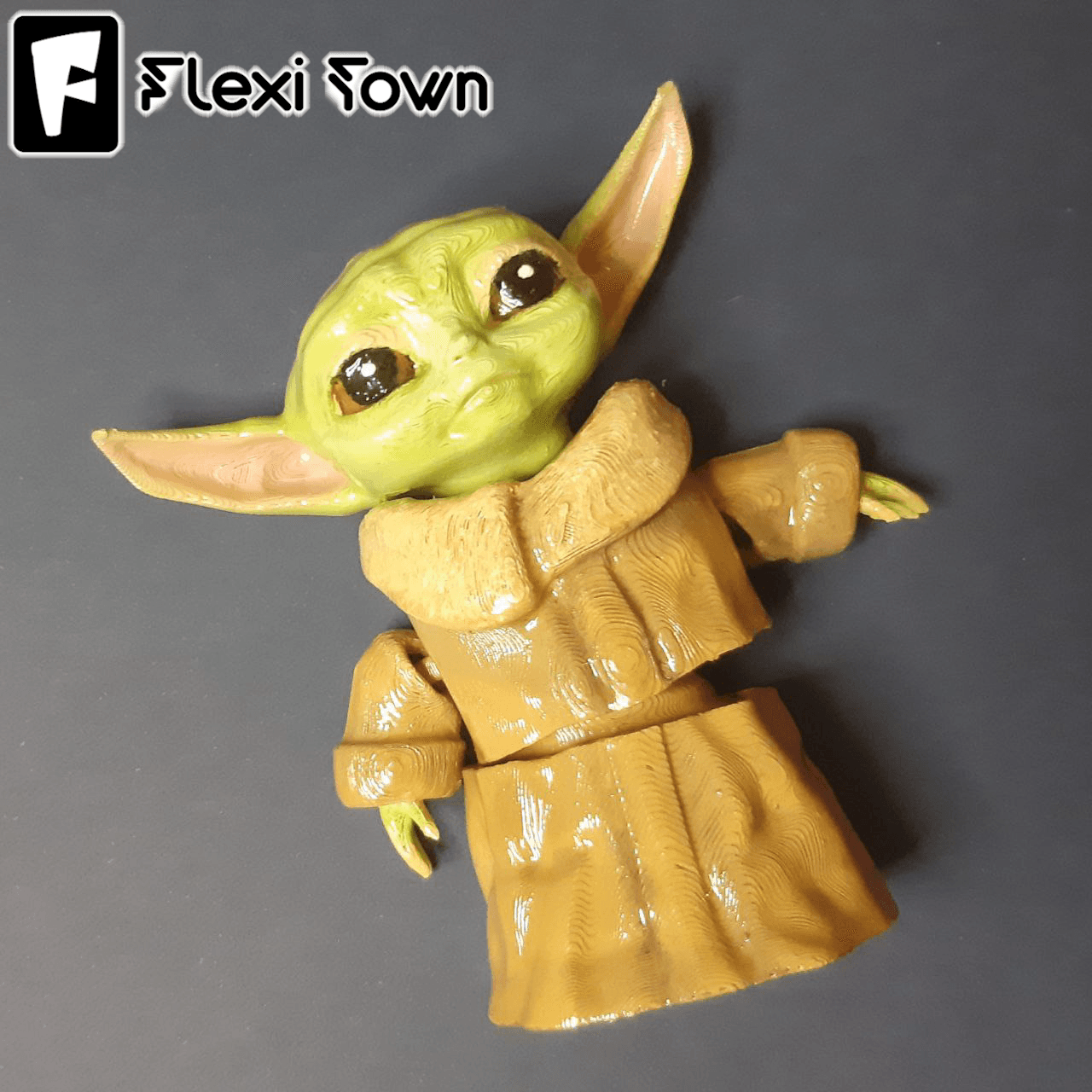 Flexi Print-in-Place Baby Yoda 3d model