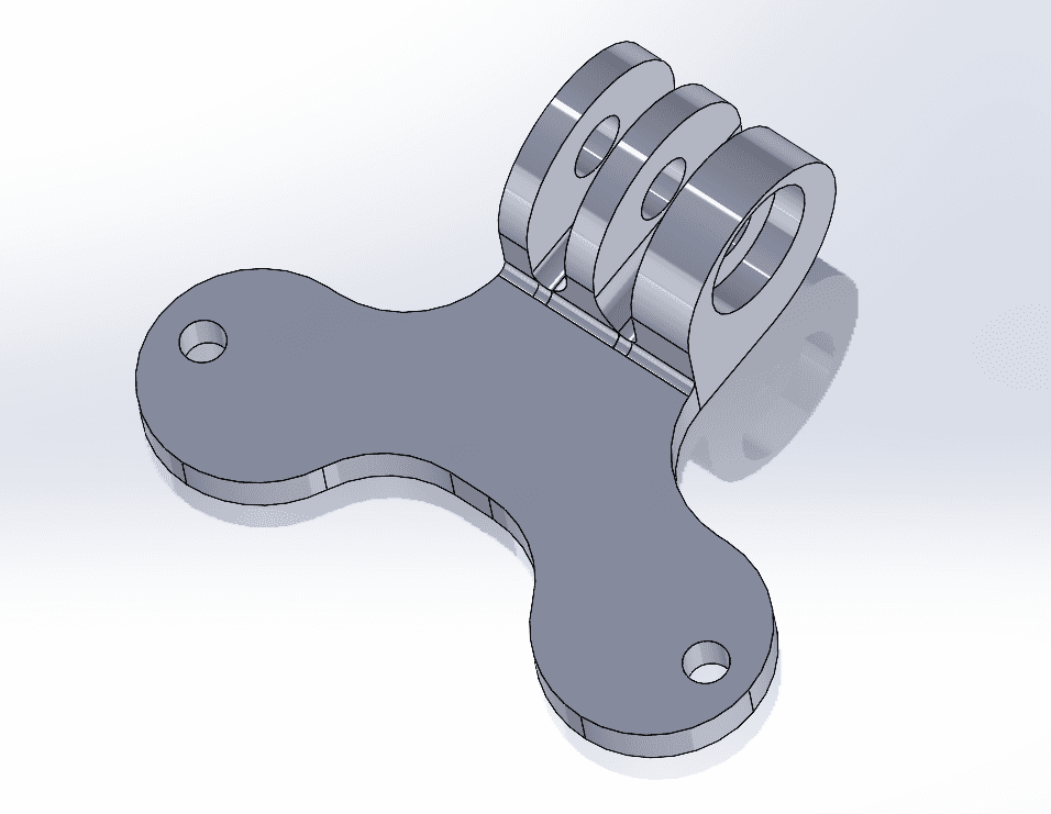 Offset Runcam Thumb Mount for Diatone Roma F4 LR  3d model