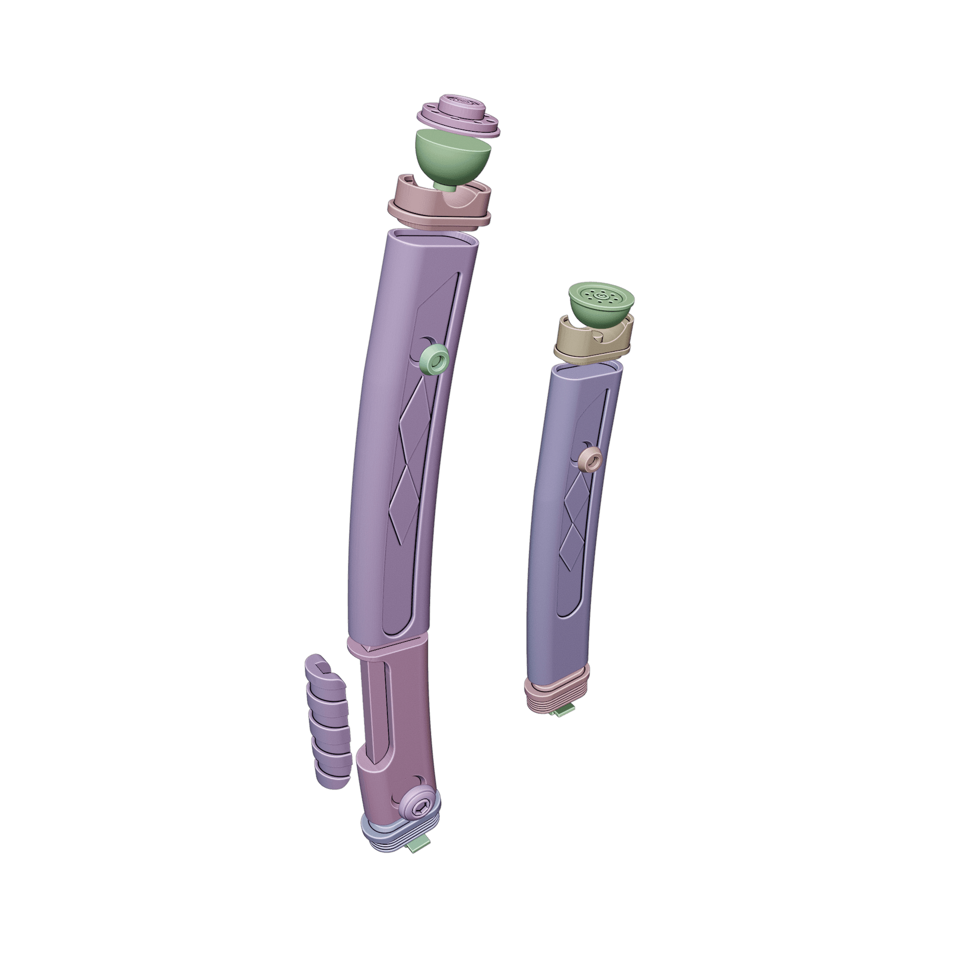 AHSOKA TANO'S LIGHTSABERS TV SERIES 3d model