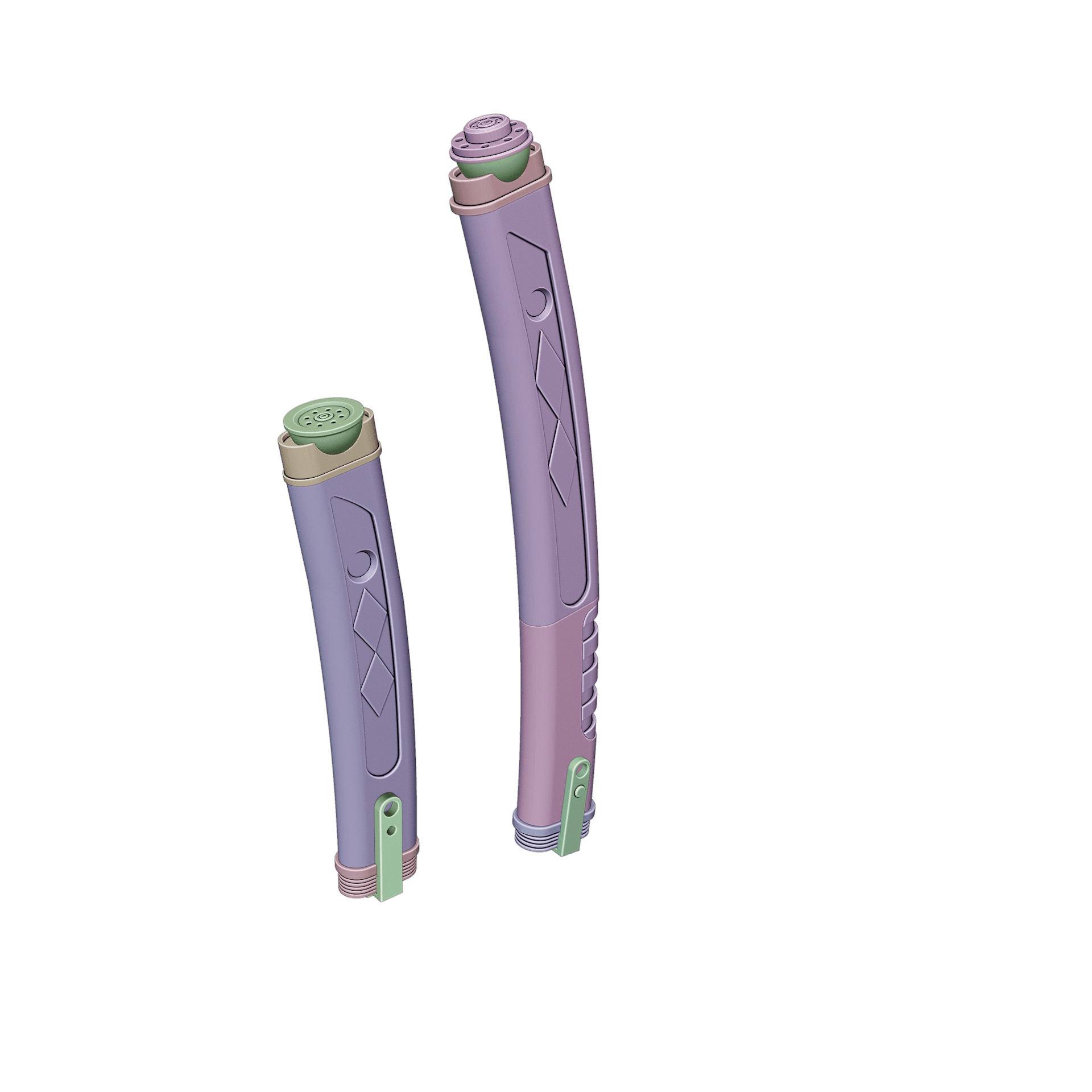 AHSOKA TANO'S LIGHTSABERS TV SERIES 3d model