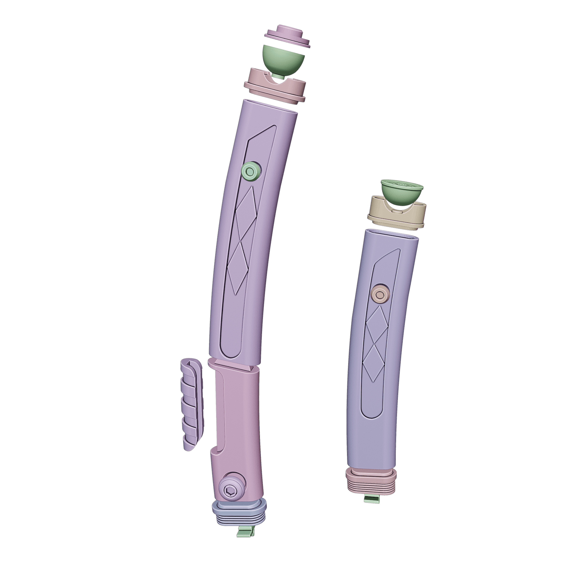 AHSOKA TANO'S LIGHTSABERS TV SERIES 3d model