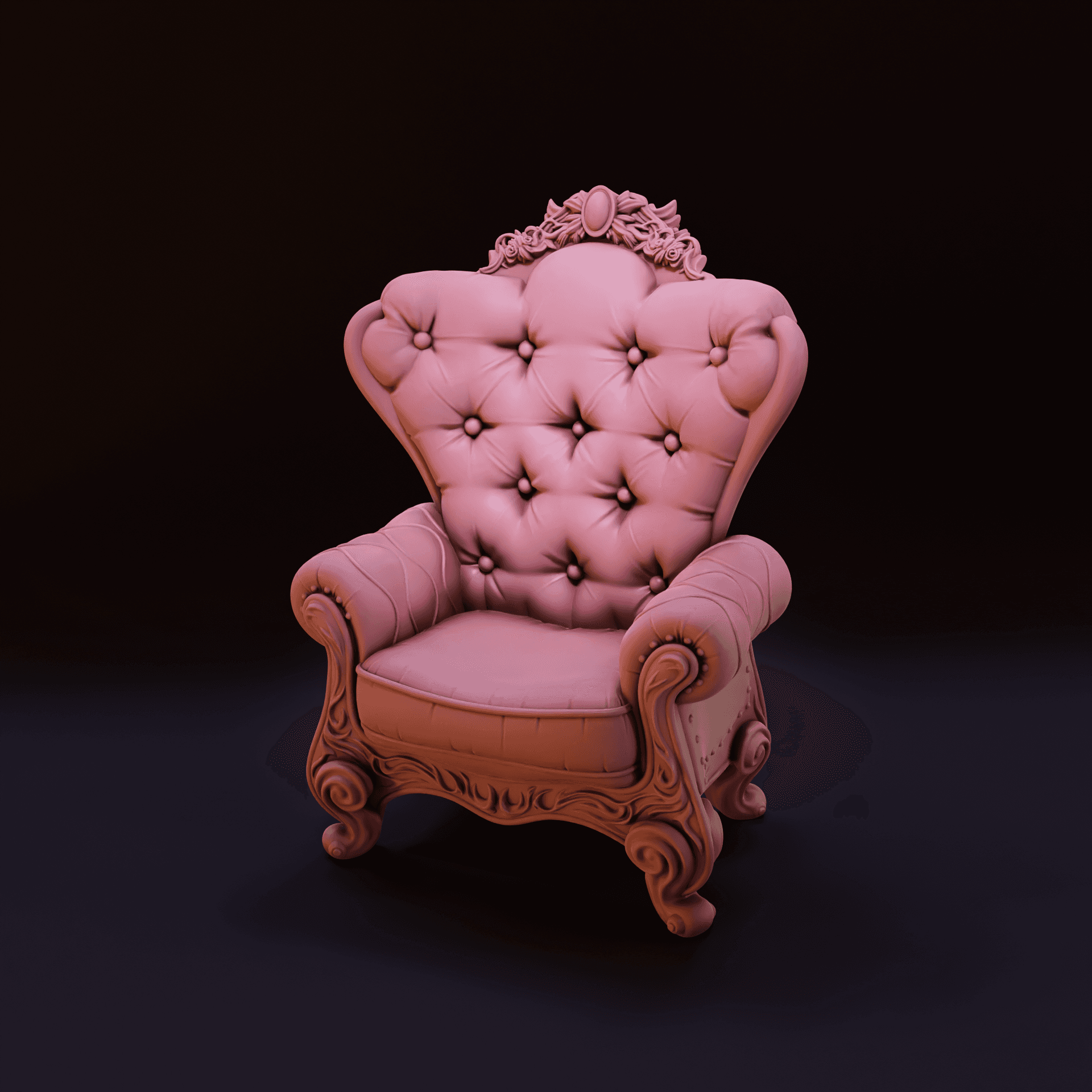 Wingback Chair 3d model