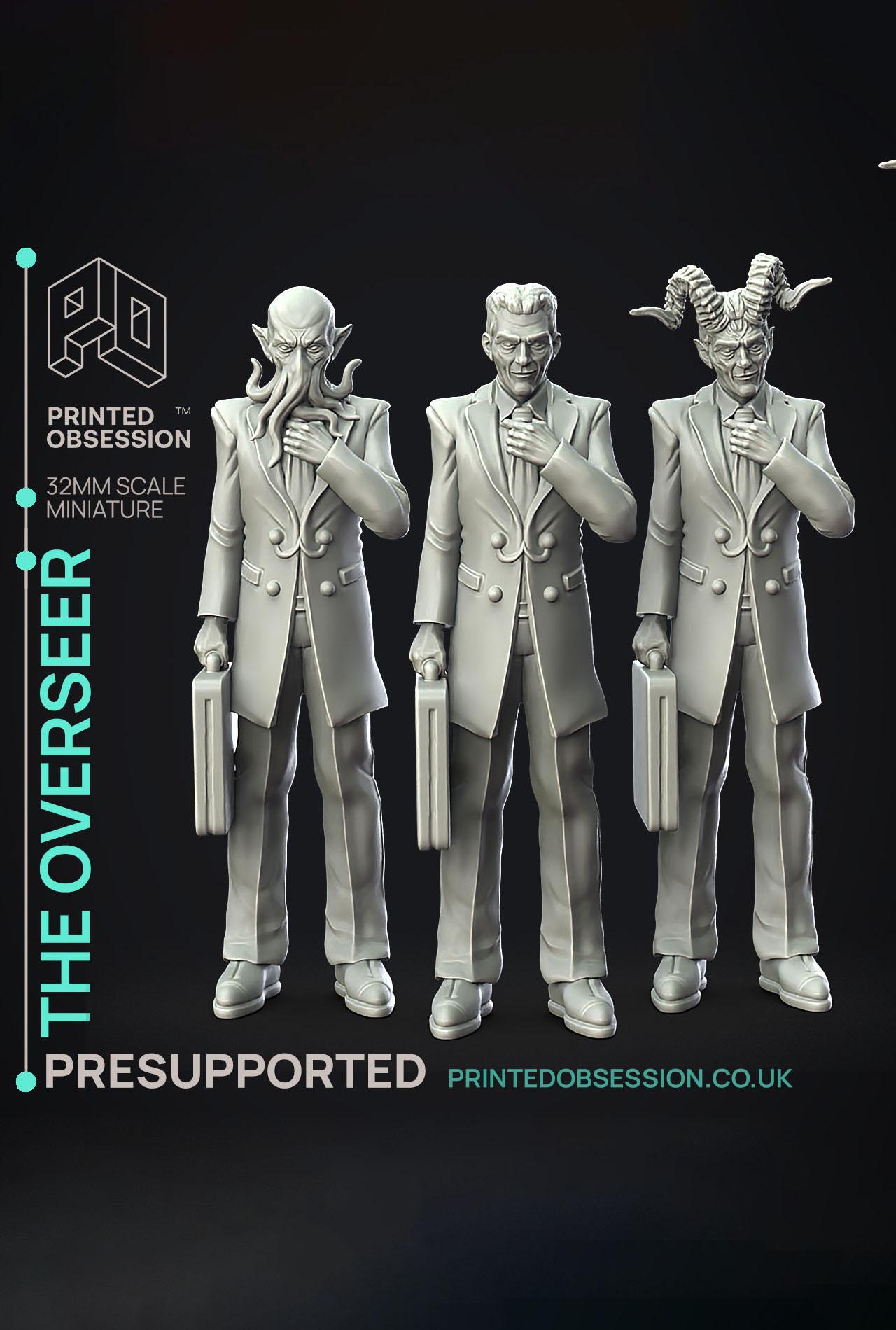 Overseer - Dungeon Cleaning Inc - PRESUPPORTED - Illustrated and Stats - 32mm scale			 3d model