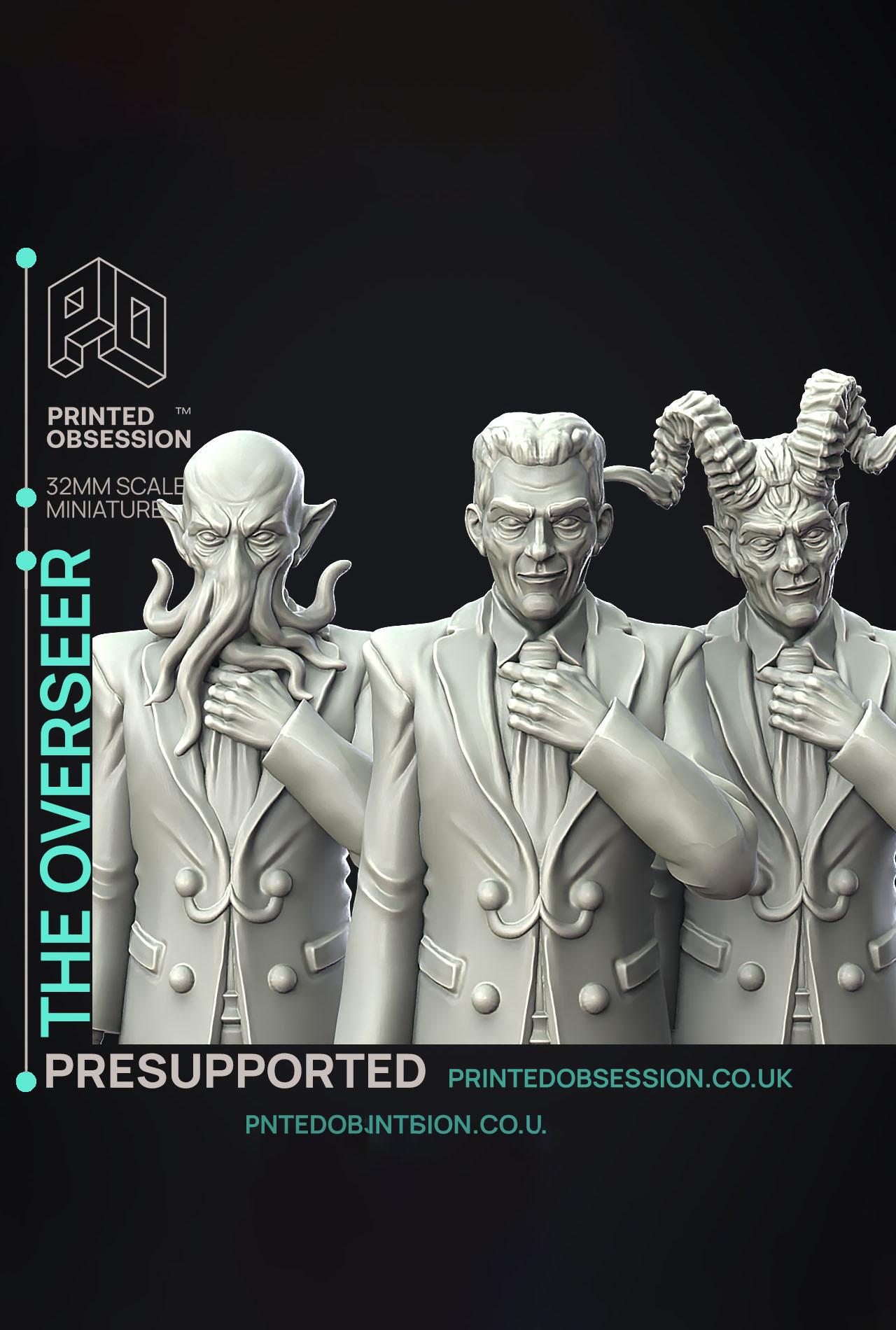 Overseer - Dungeon Cleaning Inc - PRESUPPORTED - Illustrated and Stats - 32mm scale			 3d model