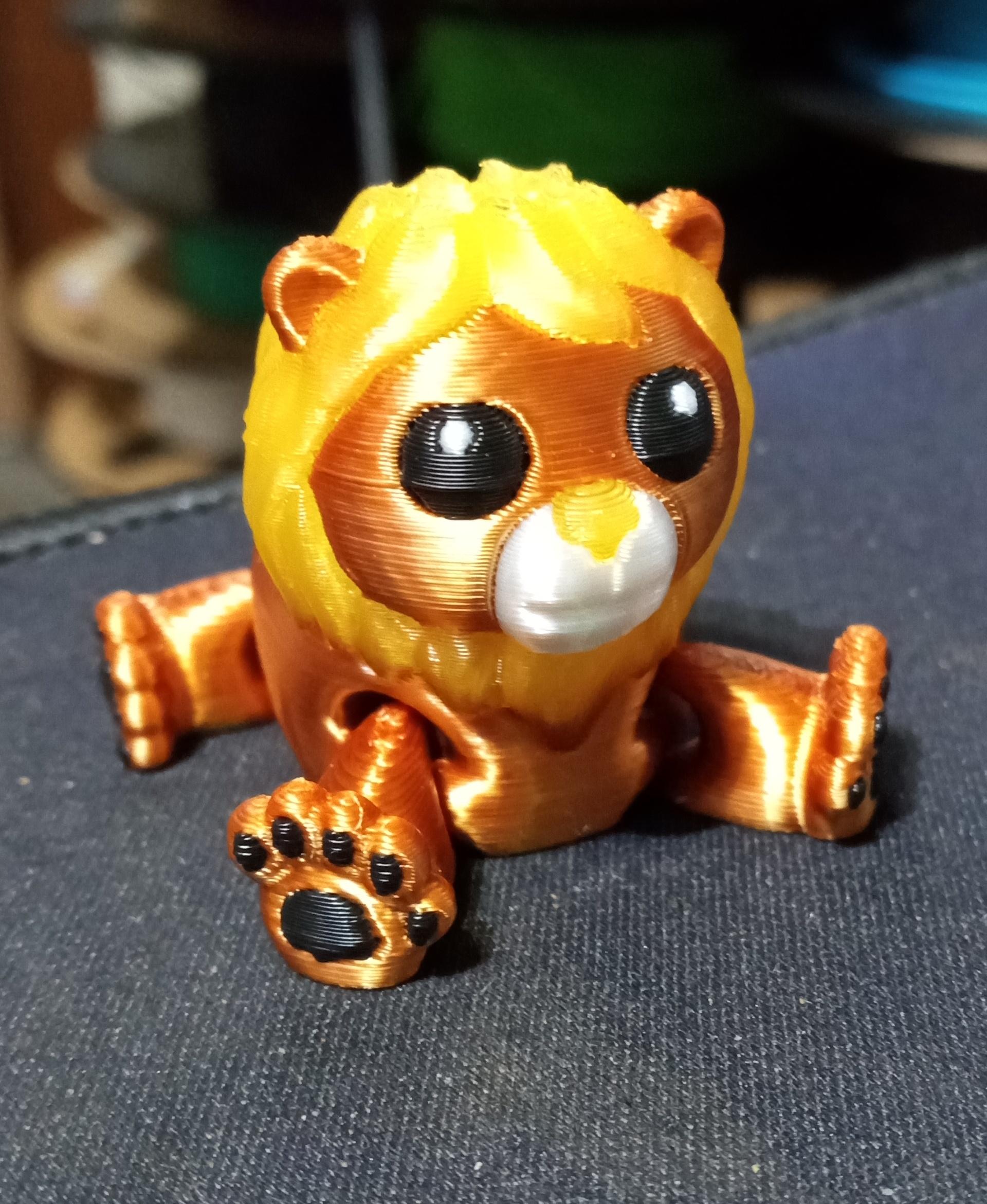 Lion Fidget Keychain 3d model