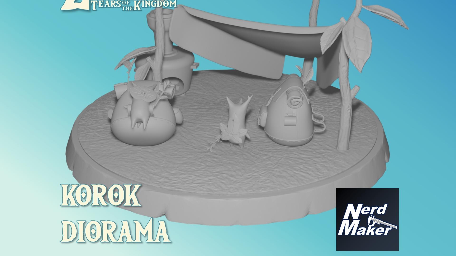 Korok Diorama - Zelda Tears of the Kingdom 3d model