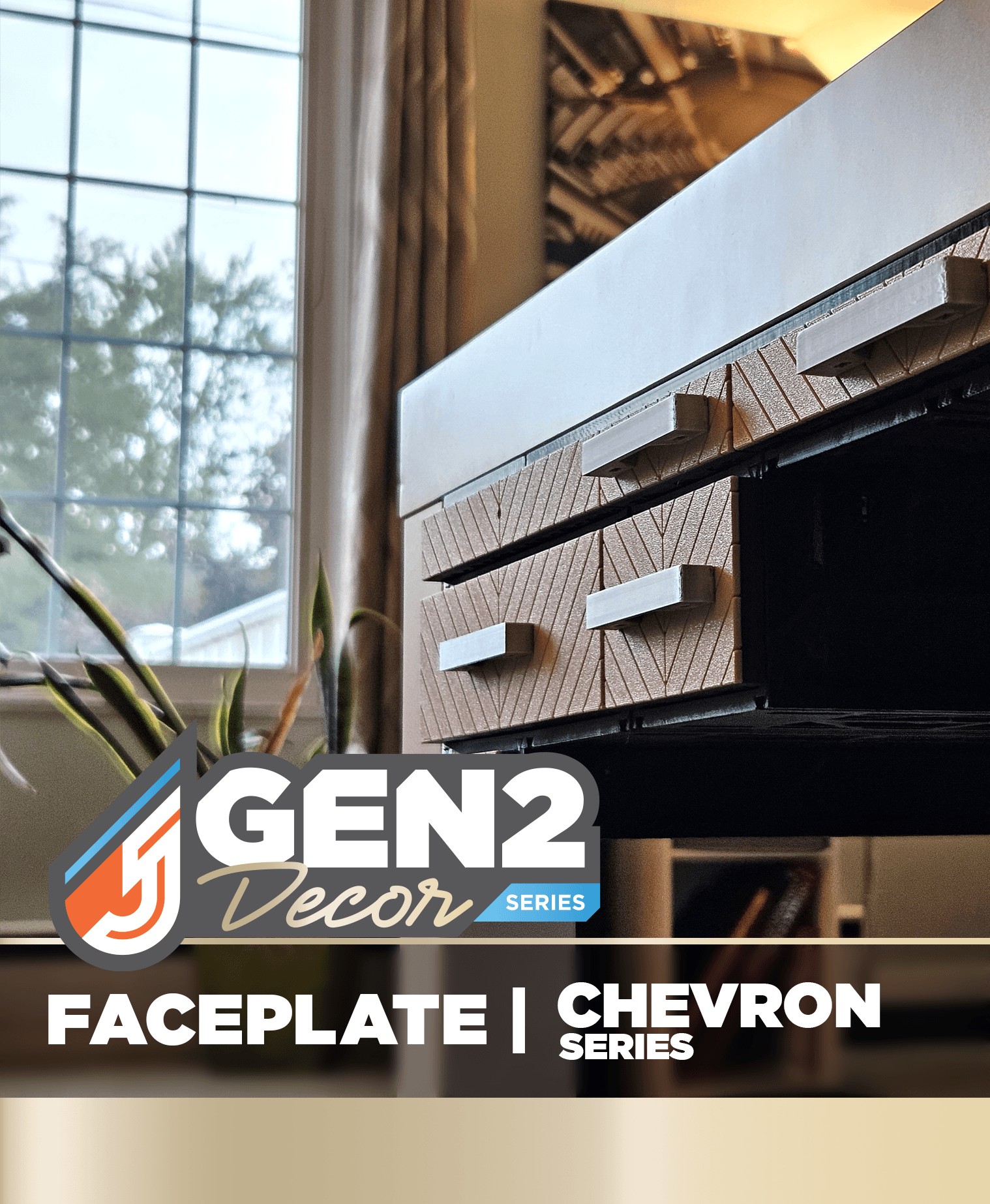 GEN2 Decor - Faceplates - Chevron 3d model